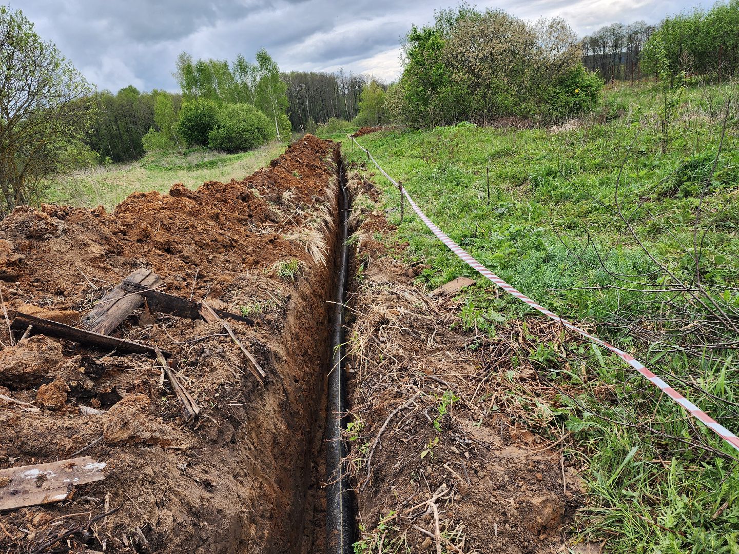 серпухов, газификация деревни, деревня калугино,