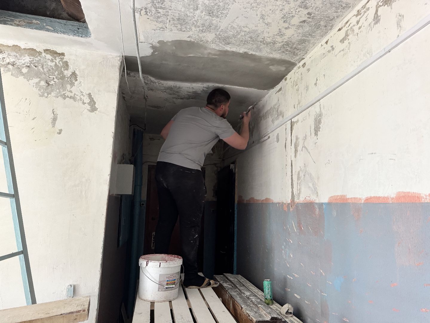 шаховская, ремонт подъездов, ремонт подъезда,