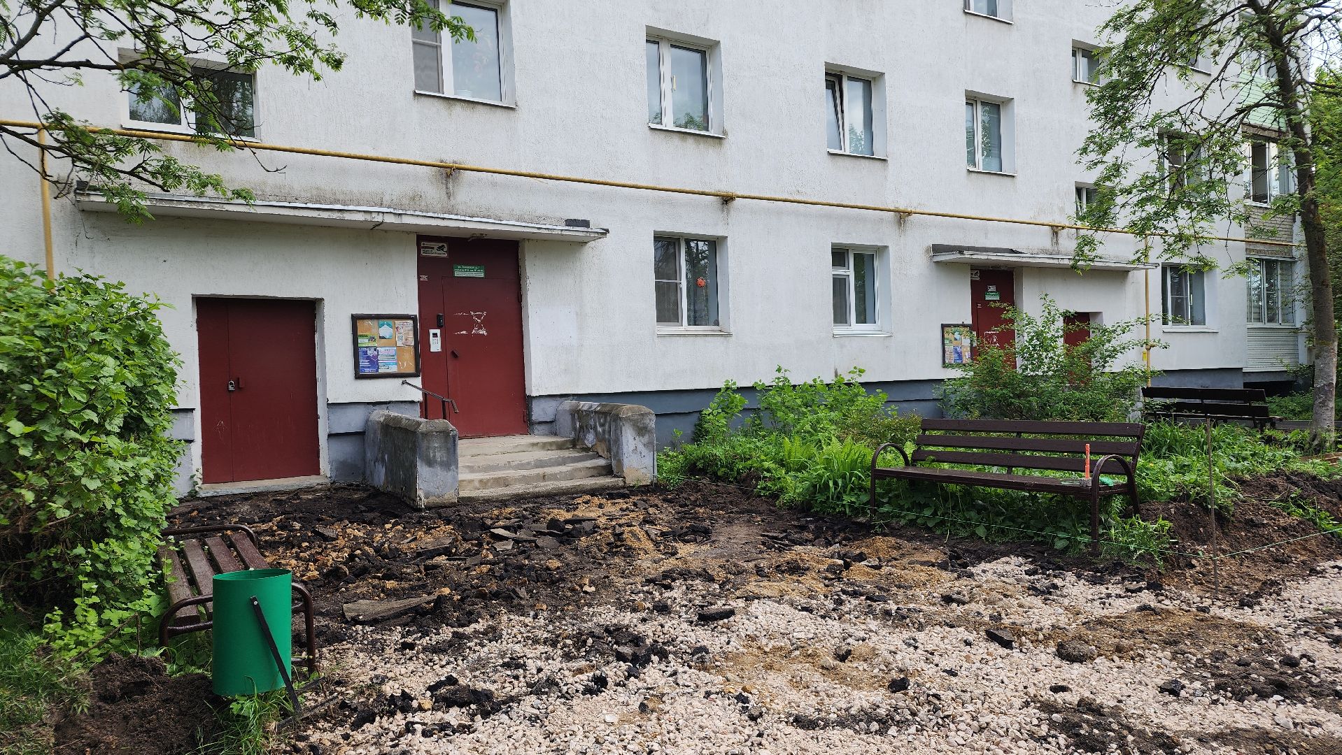 благоустройство, благоустройство двора, лосино-петровский,