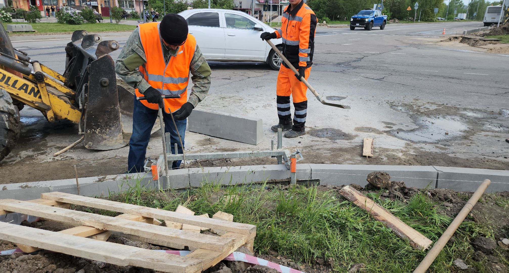 серпухов,  подмосковье, установка бордюров,