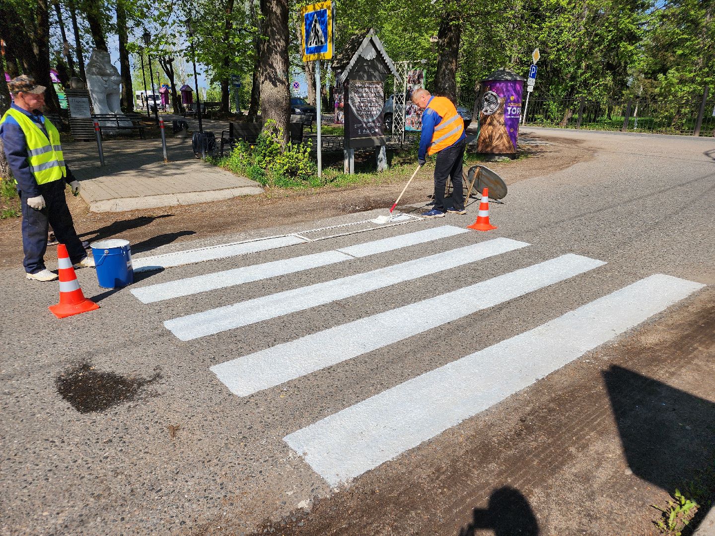сергиево-посадский городской округ, абрамцево, хотьково, пешеходный переход, благоустойство,