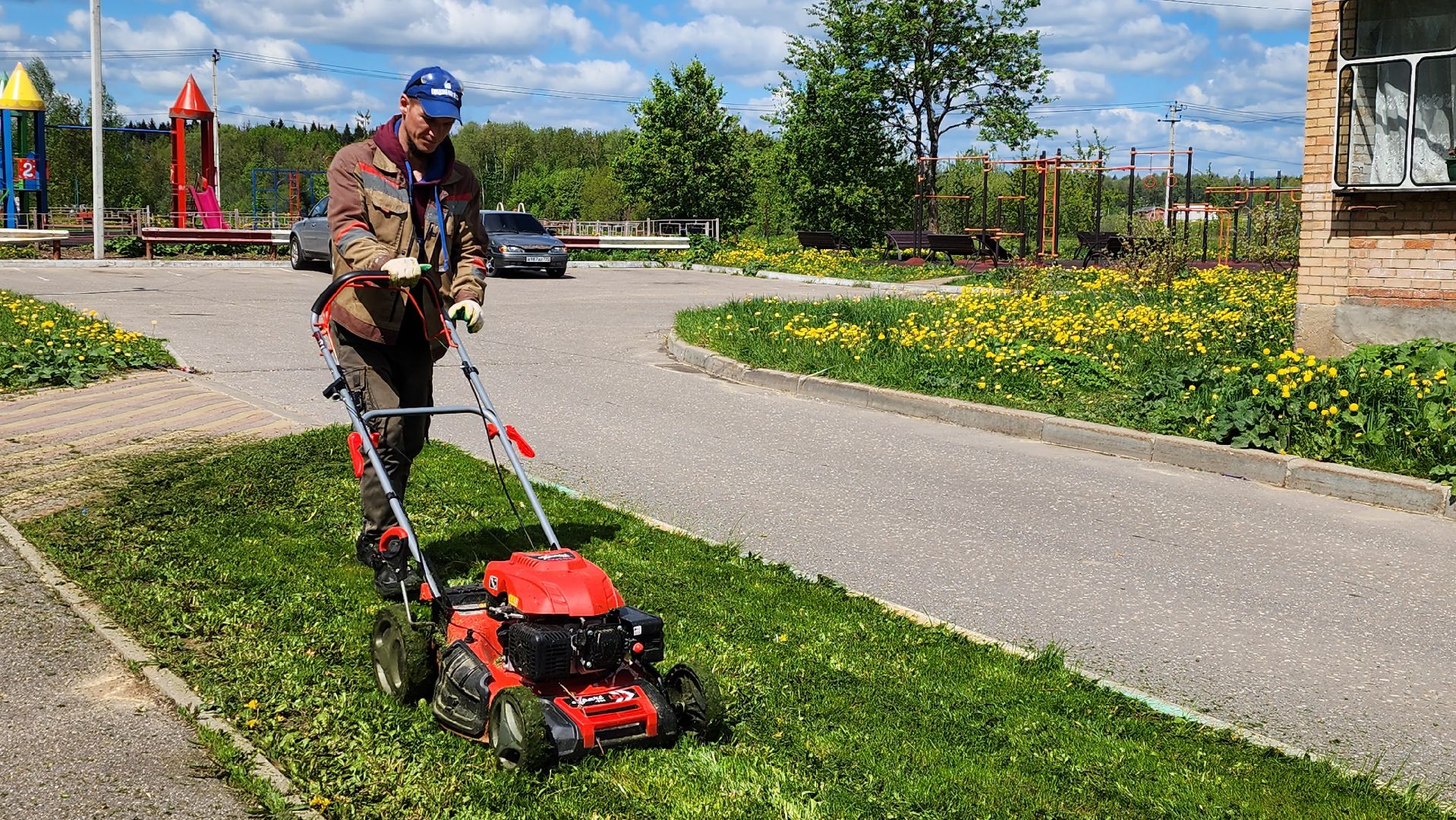 истра, благоустройство, окос травы,