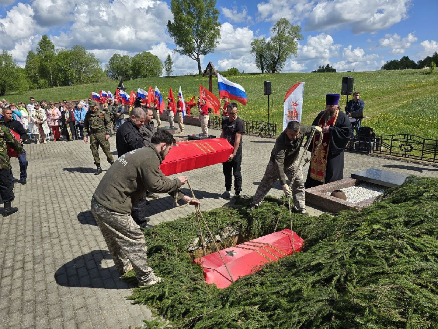 можайск, можайский муниципальный округ, подмосковье, перезахоронение, великая отечественная война, солдаты красной армии, воины, герои, обрели вечный покой,