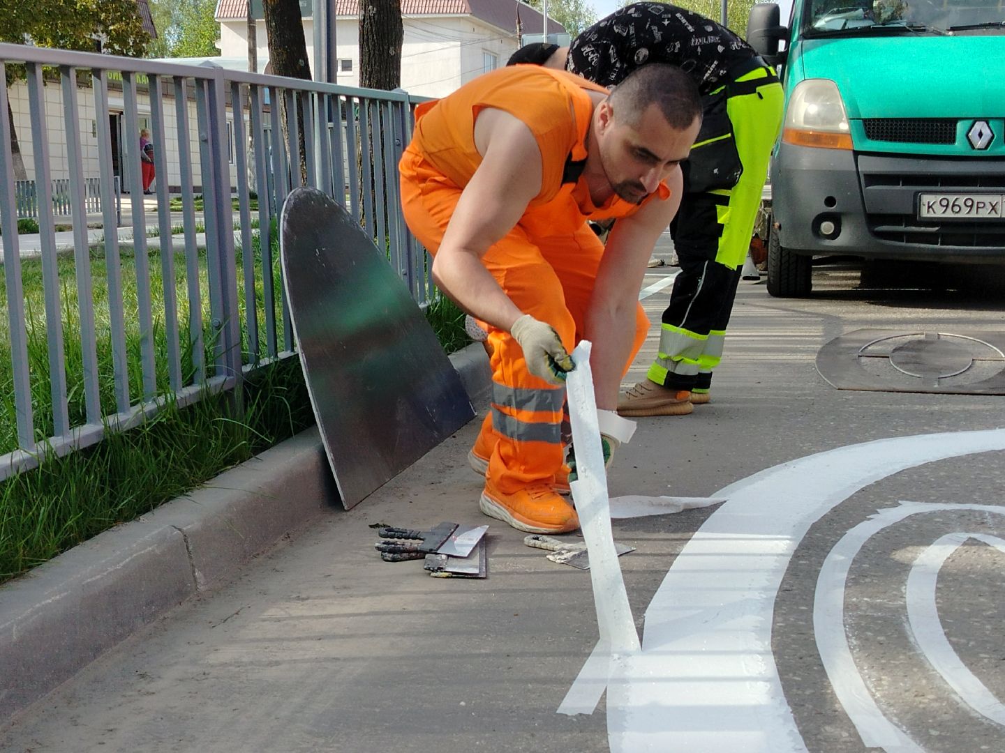 волоколамск, дорожная разметка, благоуйстройство,