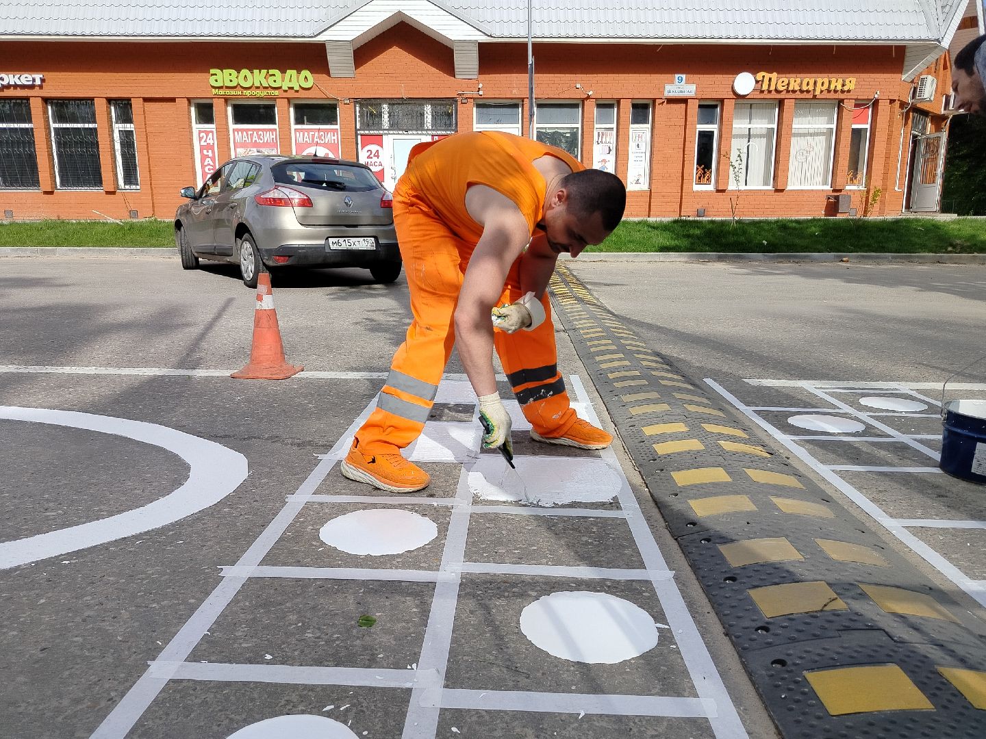 волоколамск, дорожная разметка, благоуйстройство,