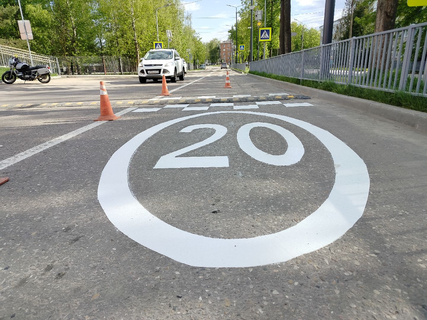 волоколамск, дорожная разметка, благоуйстройство,