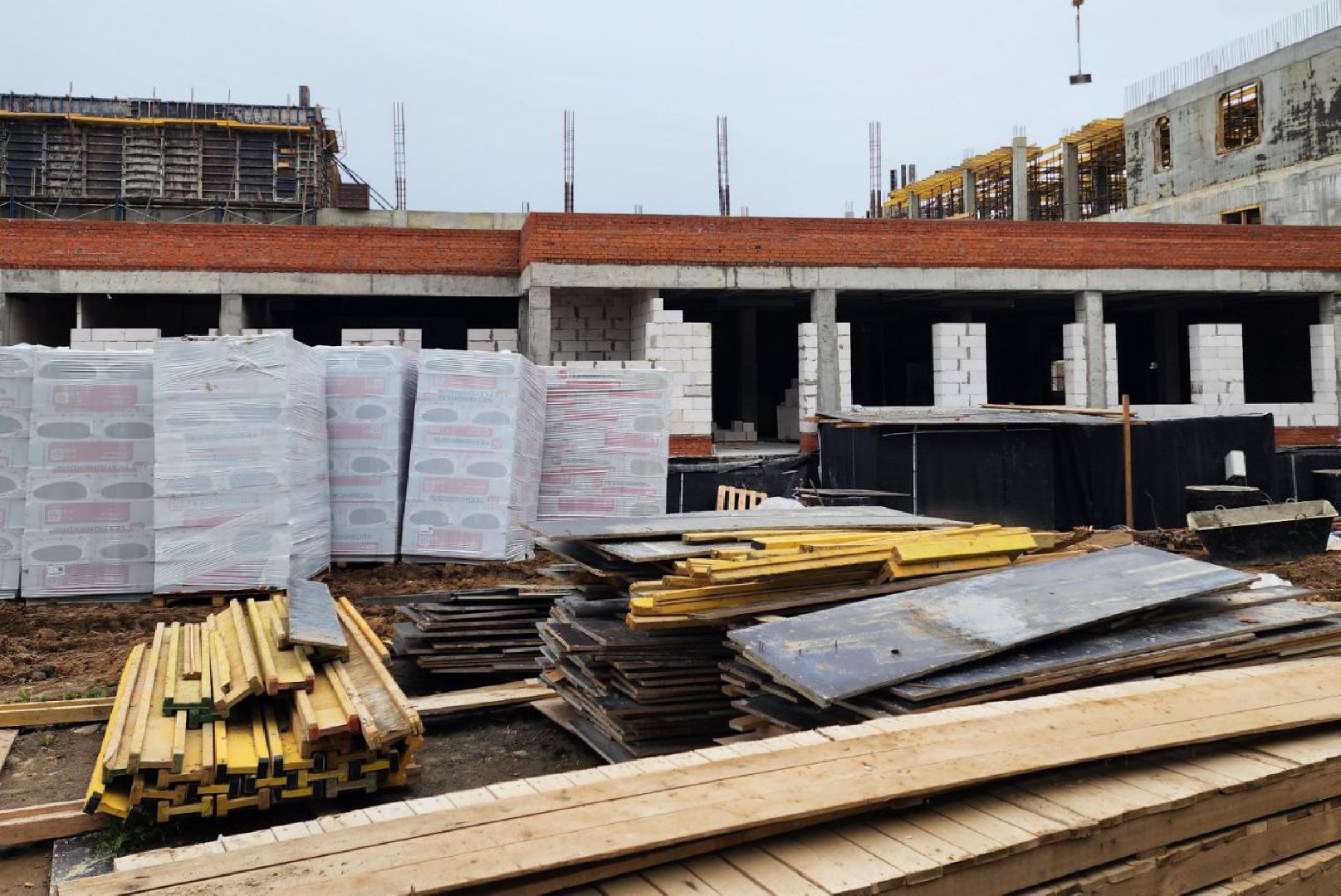 солнечногорск, пристройка, школа, ученики, работы,