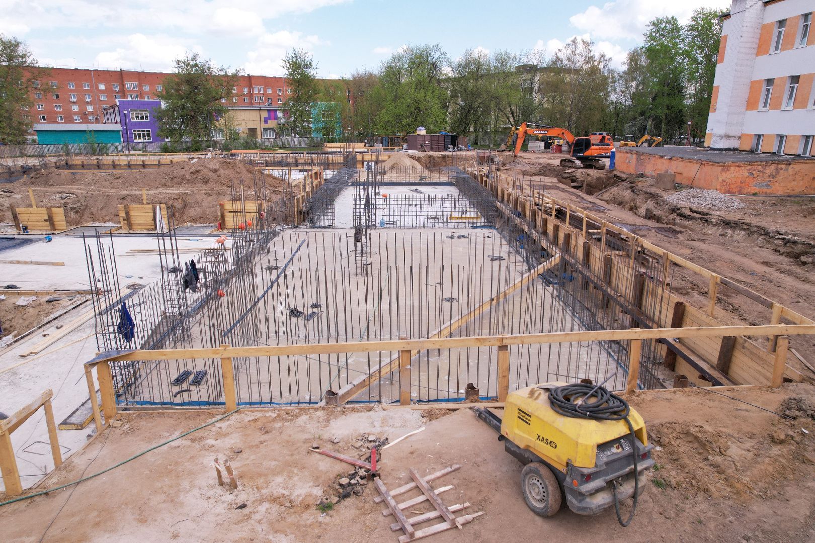 видео с коптера, Бронницкий лицей, образование в бронницах,