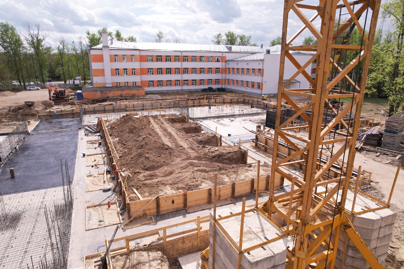 видео с коптера, Бронницкий лицей, образование в бронницах,