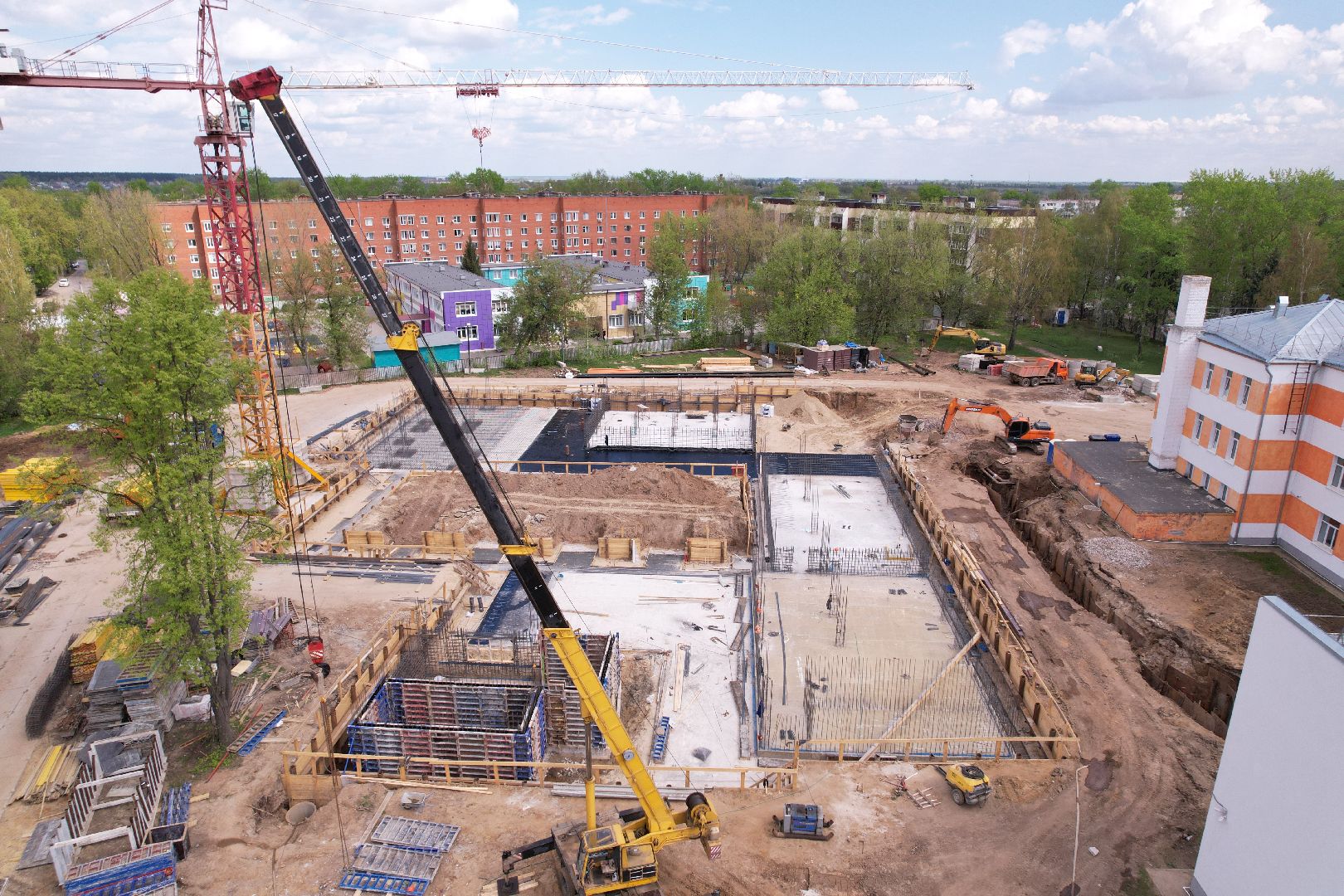 видео с коптера, Бронницкий лицей, образование в бронницах,