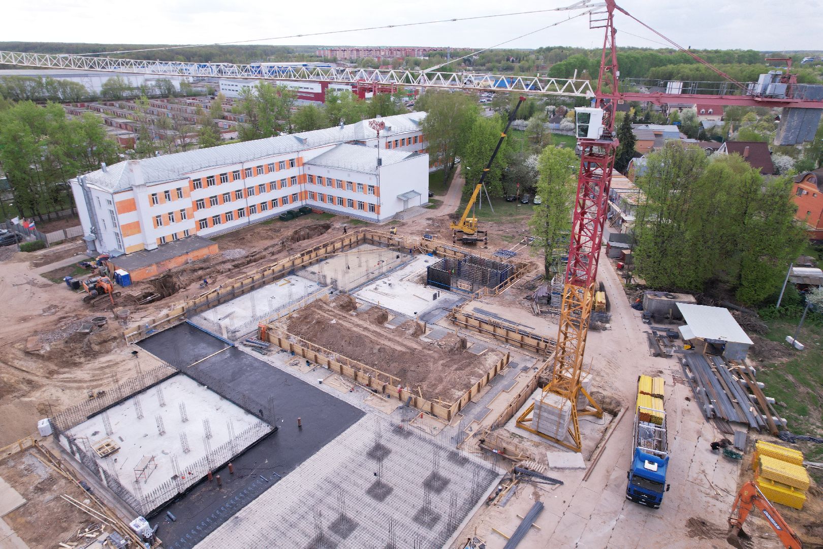 видео с коптера, Бронницкий лицей, образование в бронницах,