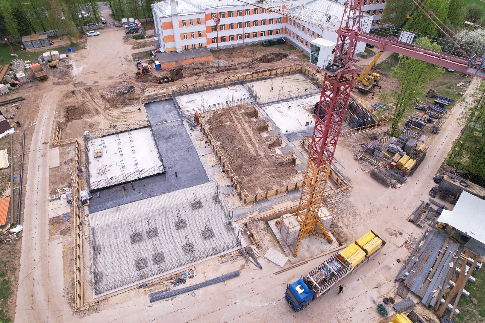 видео с коптера, Бронницкий лицей, образование в бронницах,