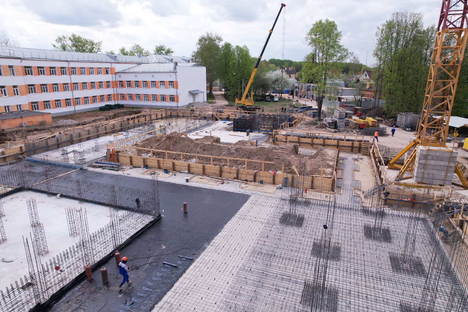 видео с коптера, Бронницкий лицей, образование в бронницах,