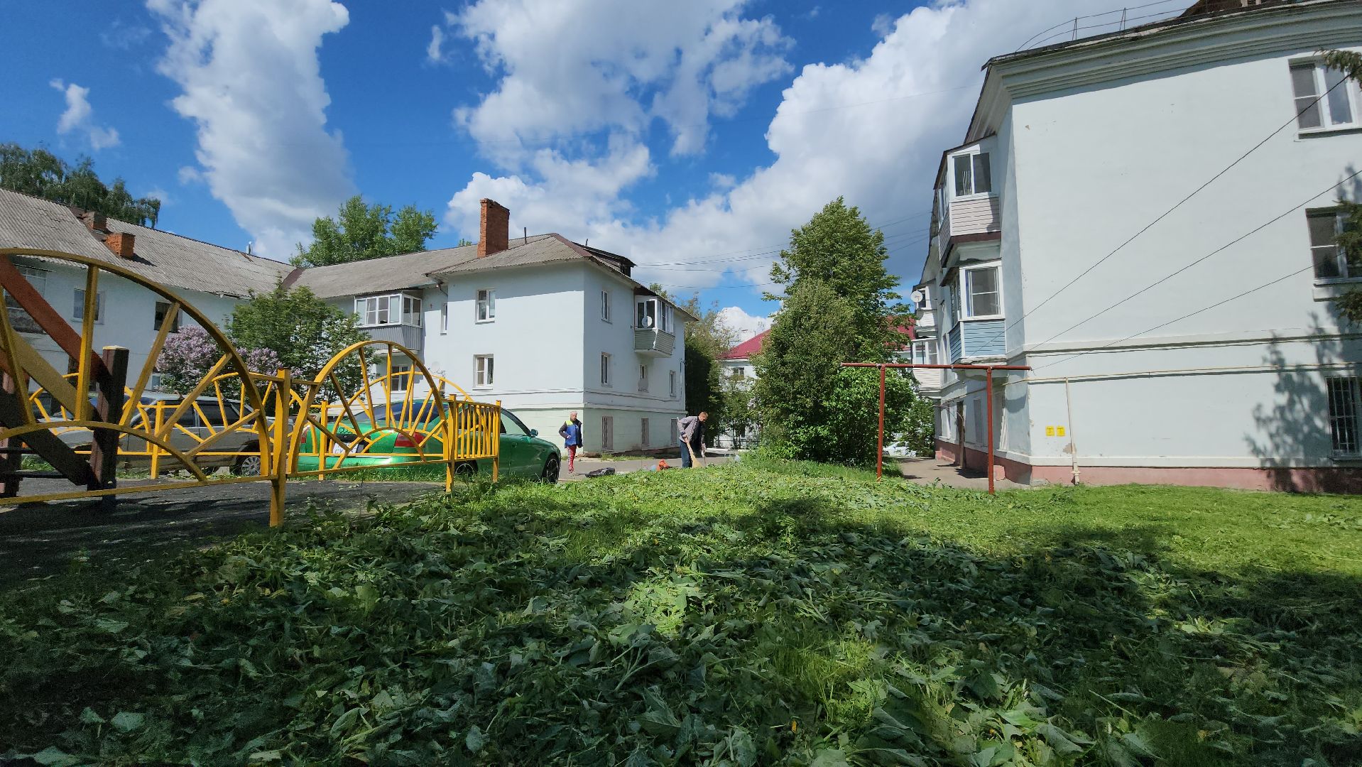 кашира, уборка, дворы, покос травы, покраска, жкх, управляющая компания,