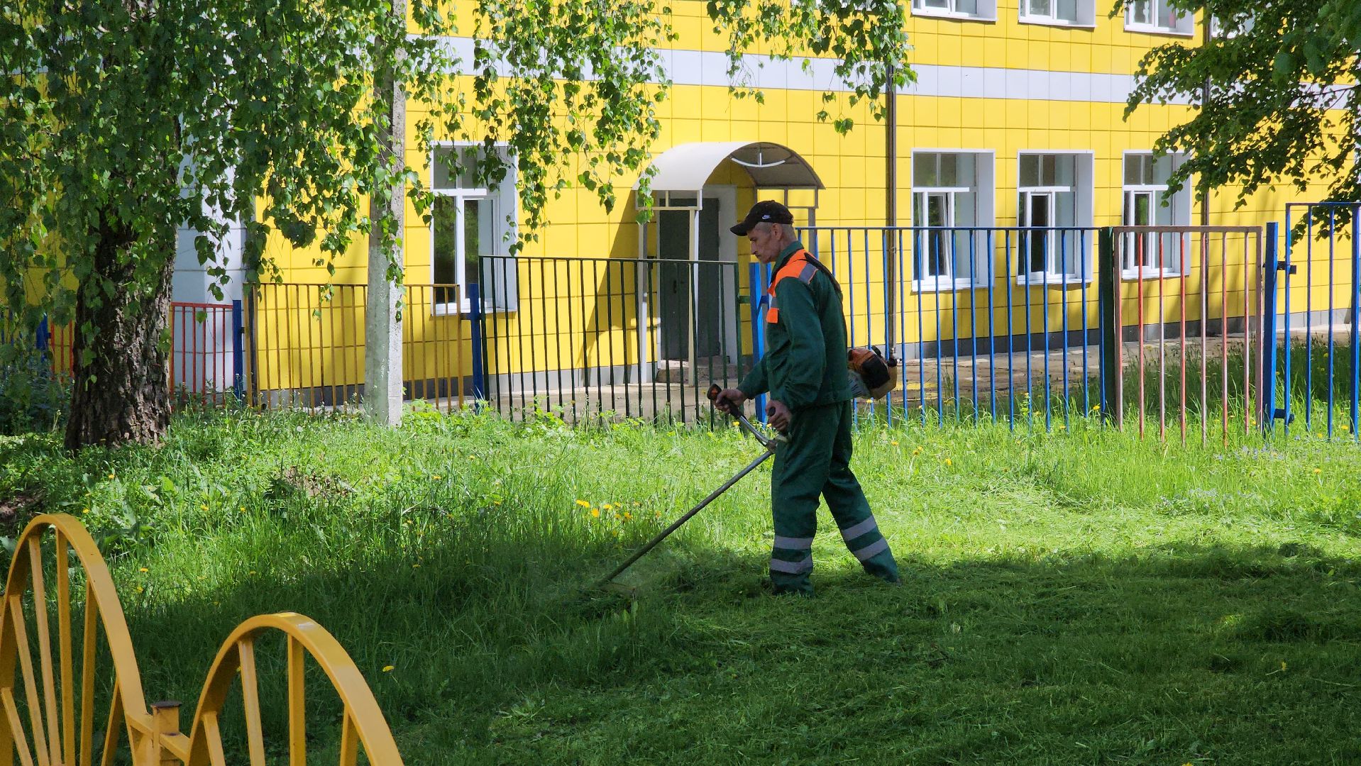 кашира, уборка, дворы, покос травы, покраска, жкх, управляющая компания,