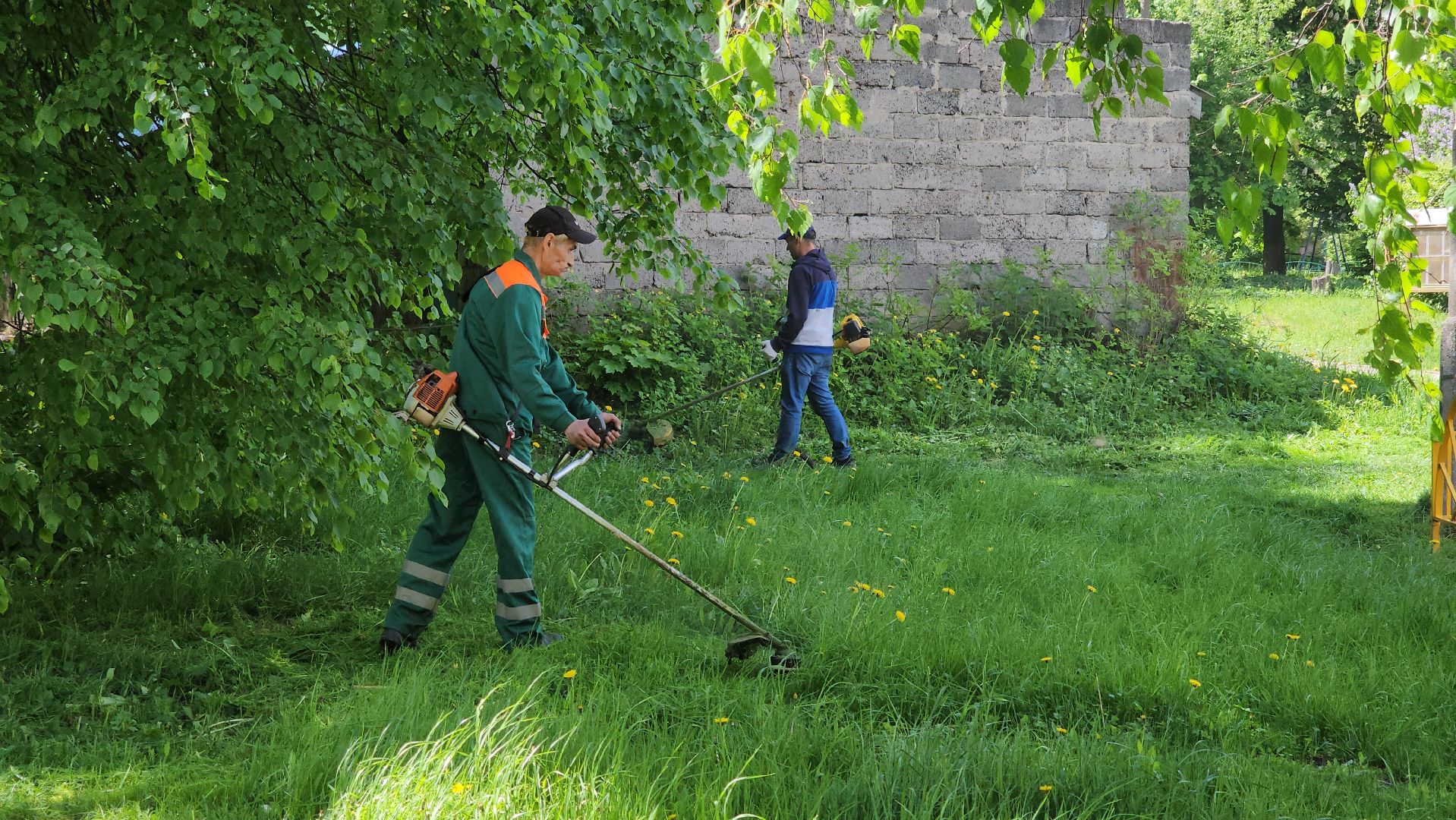 кашира, уборка, дворы, покос травы, покраска, жкх, управляющая компания,