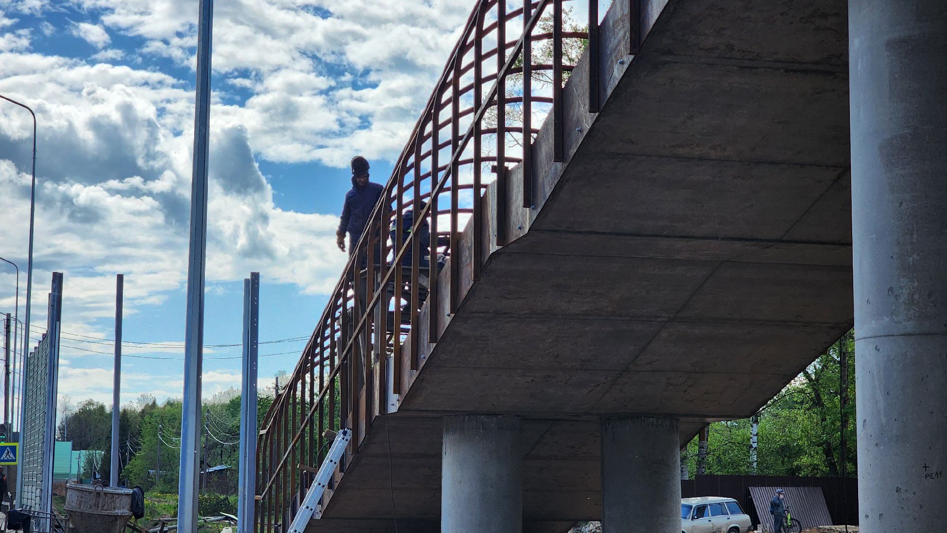 Руза, Минское шоссе , федеральная дорога, расширение дороги, наземный переход,