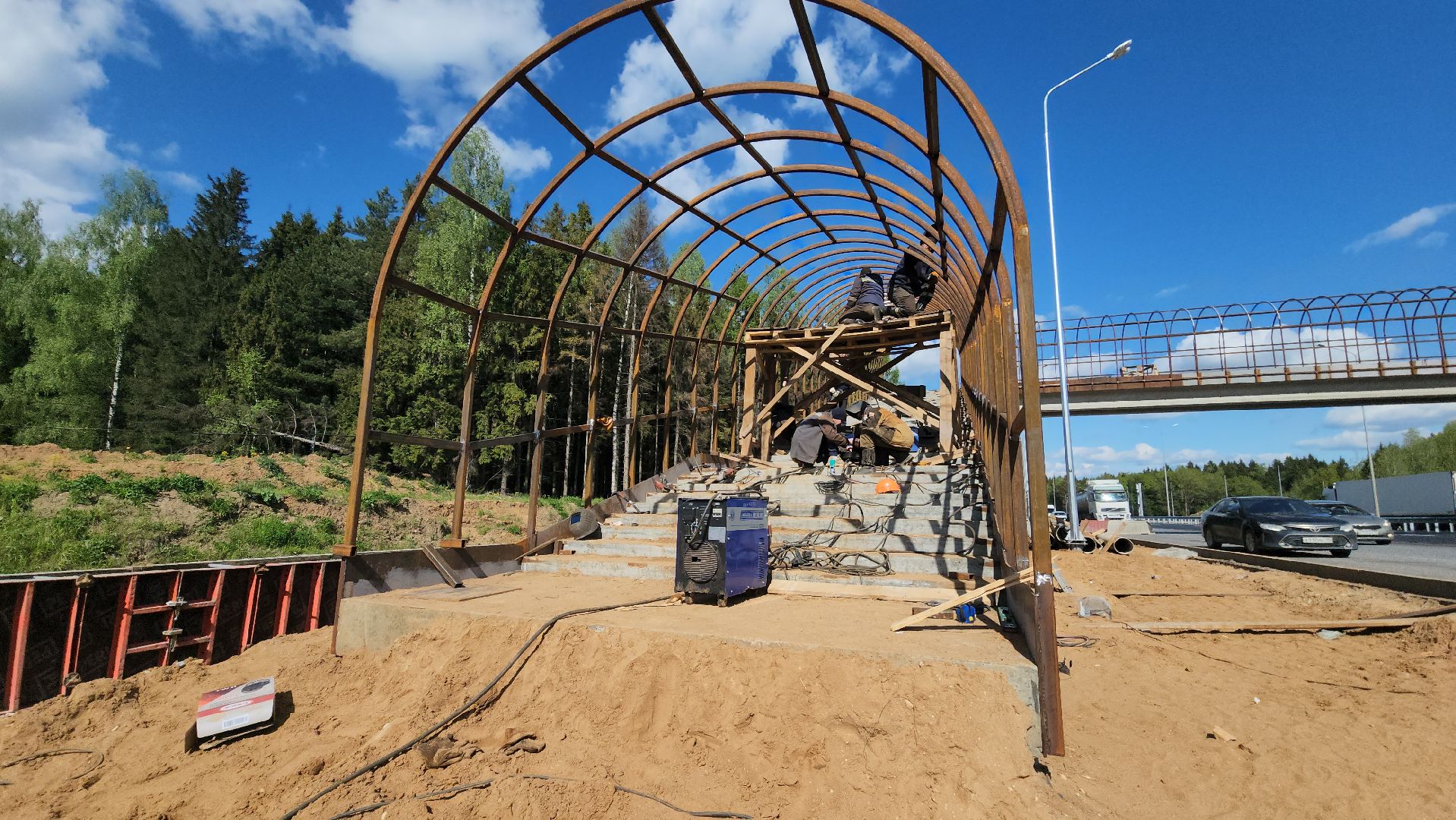 Руза, Минское шоссе , федеральная дорога, расширение дороги, наземный переход,