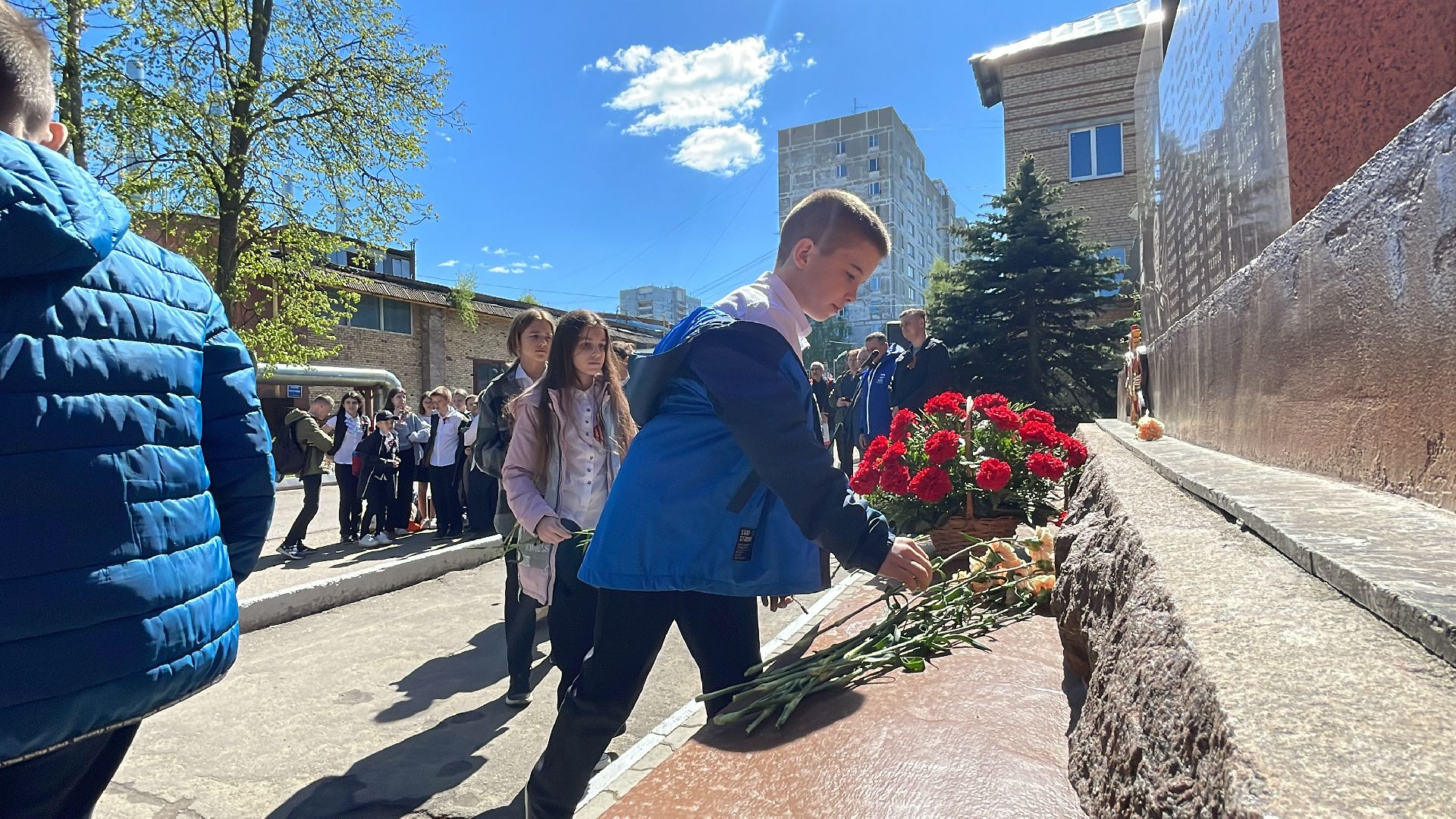 День Победы, школа, мемориал, Одинцово, завод,