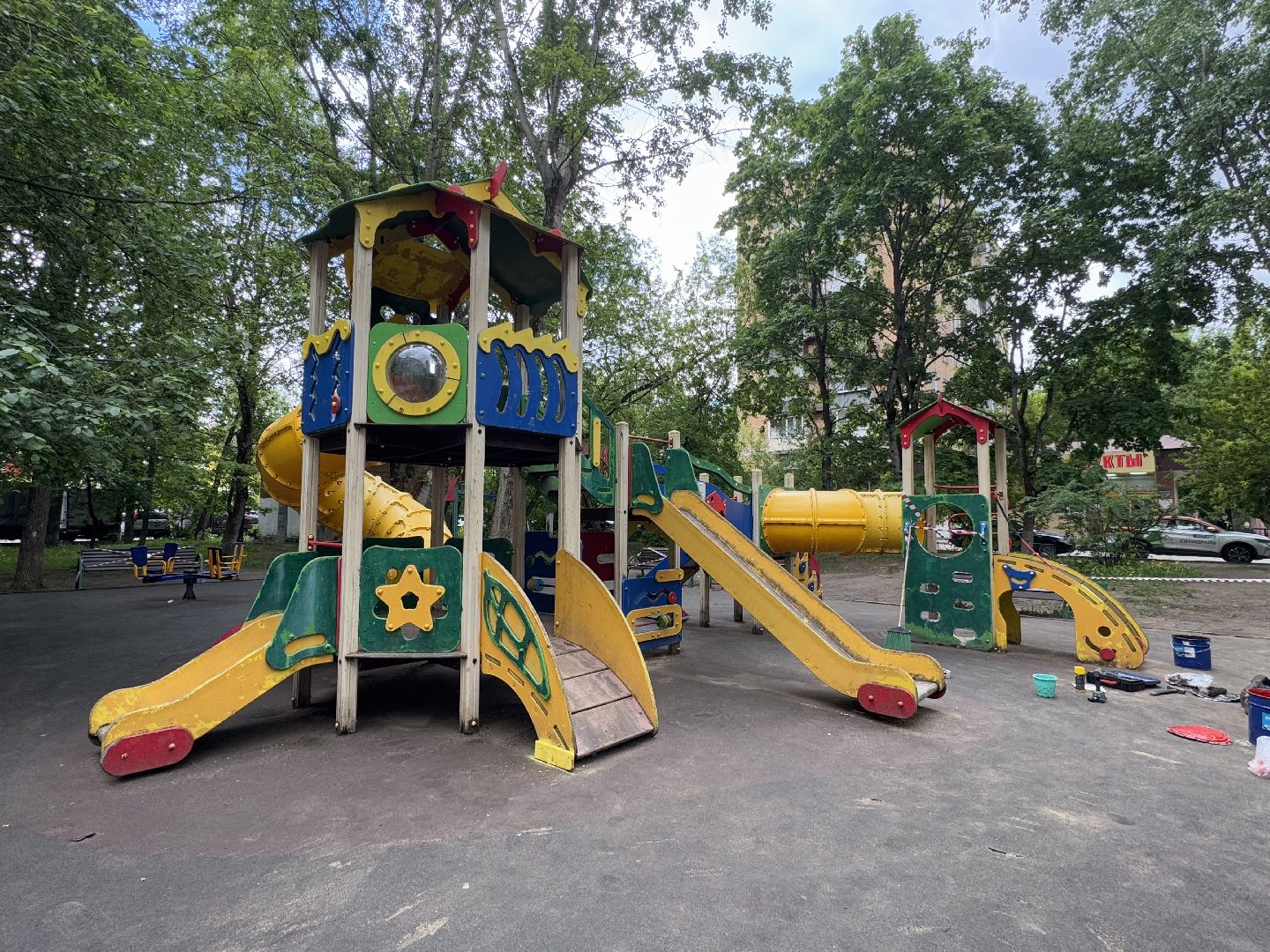 Балашиха, благоуйстройство, детская площадка , Микрорайон Дзержинского ,