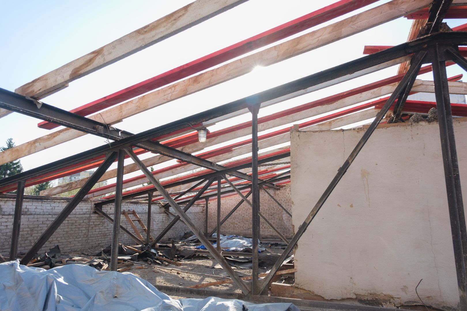 дк мир, лыткарино, строительство, дворец культуры мир, капремонт, демонтаж асфальта,