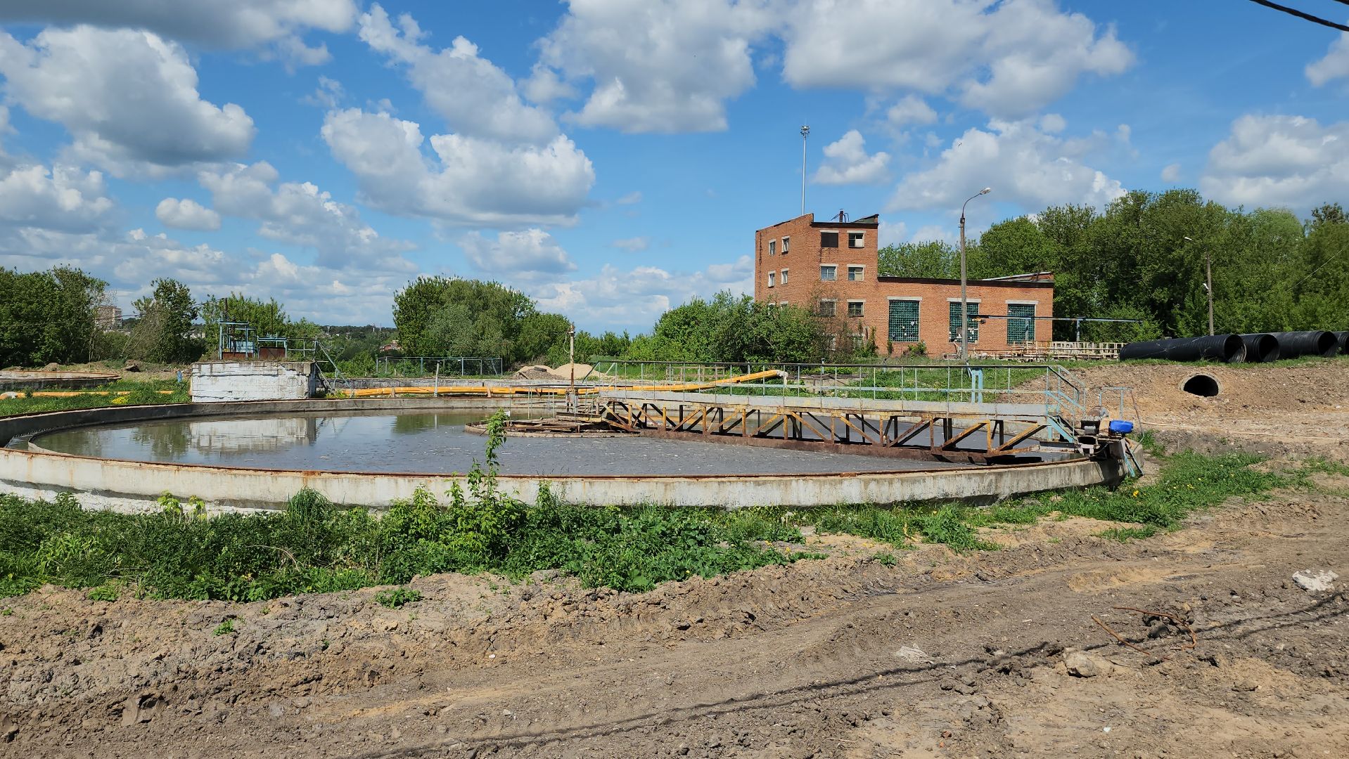 серпухов, реконструкция очистных сооружений, городские очистные, экология, строительство, безымянный переулок,