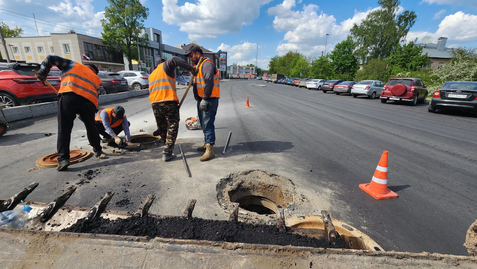дороги, капремонт, домодедово, подмосковье, корнеева, улица,