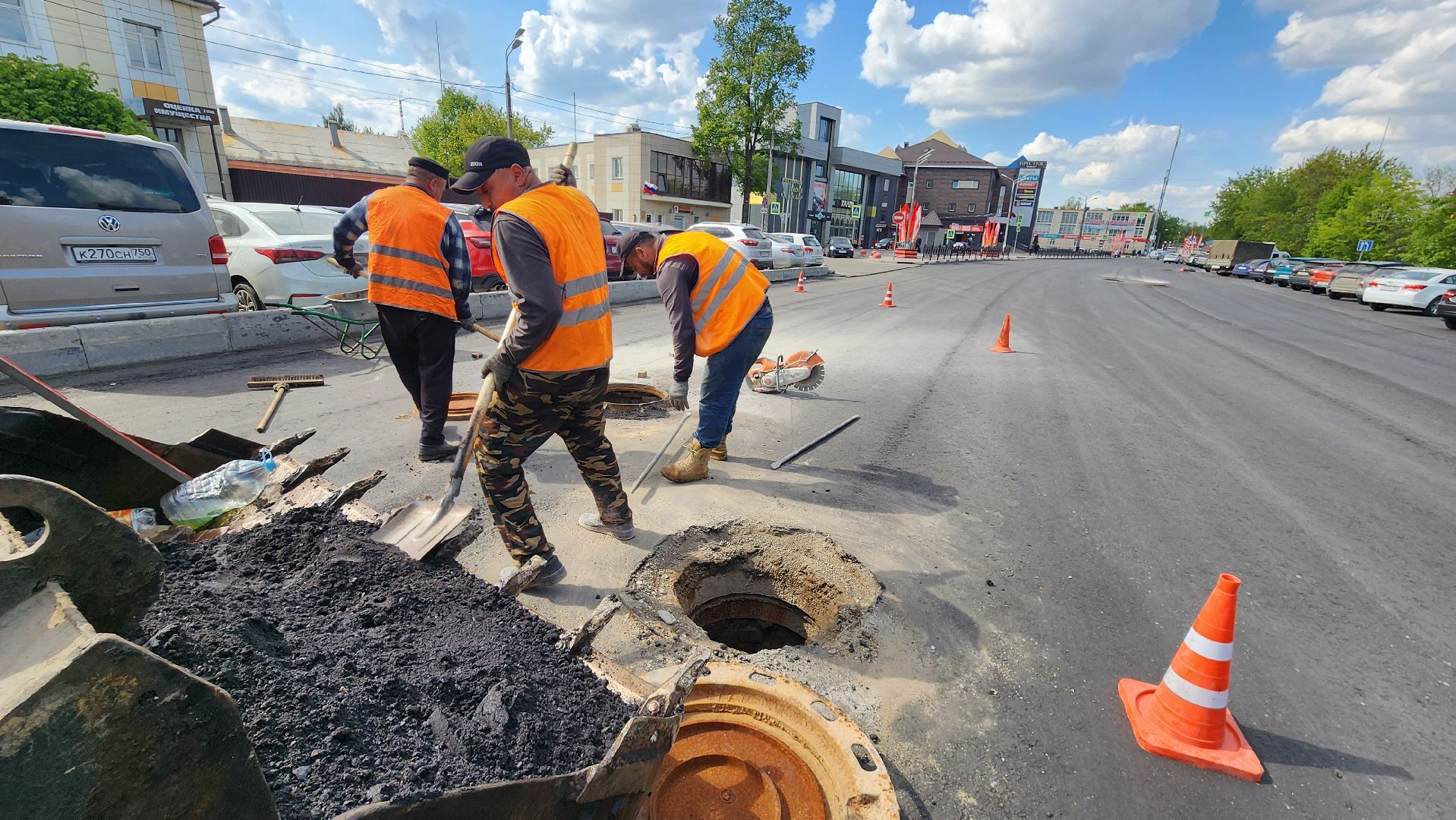 дороги, капремонт, домодедово, подмосковье, корнеева, улица,