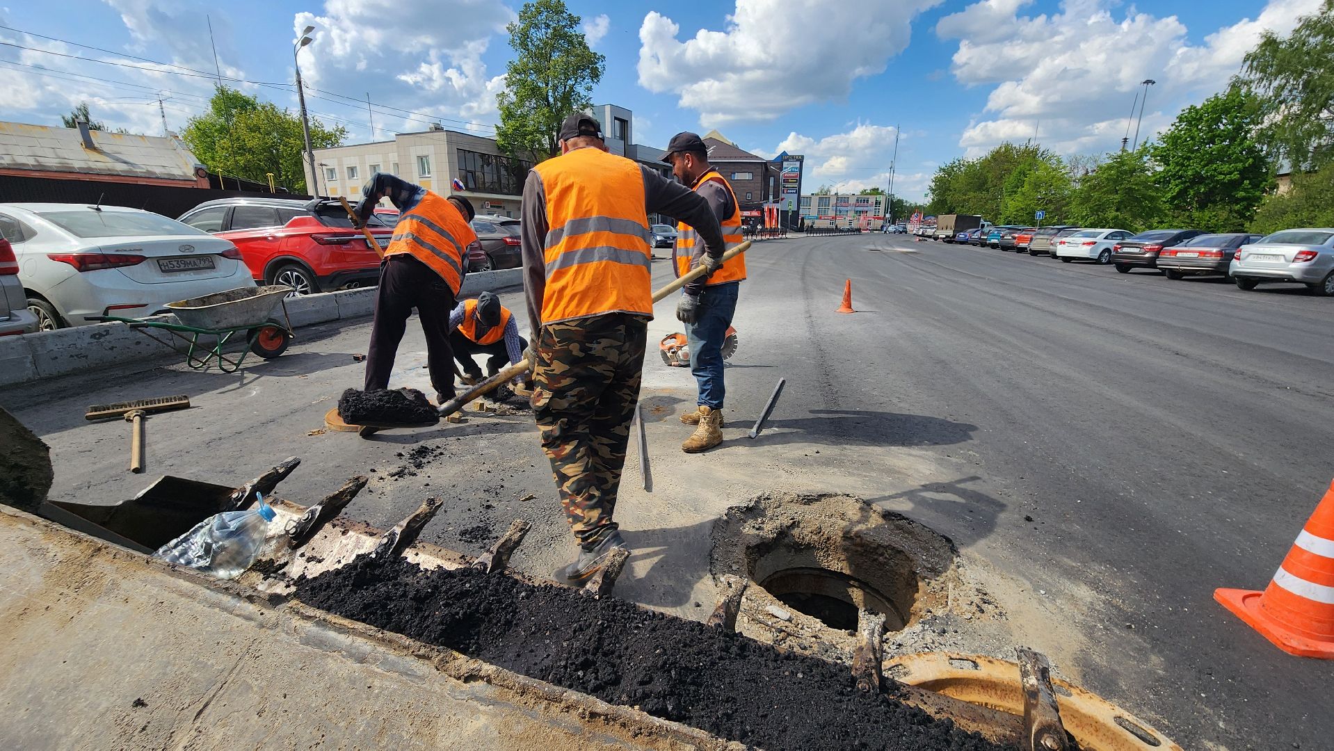дороги, капремонт, домодедово, подмосковье, корнеева, улица,