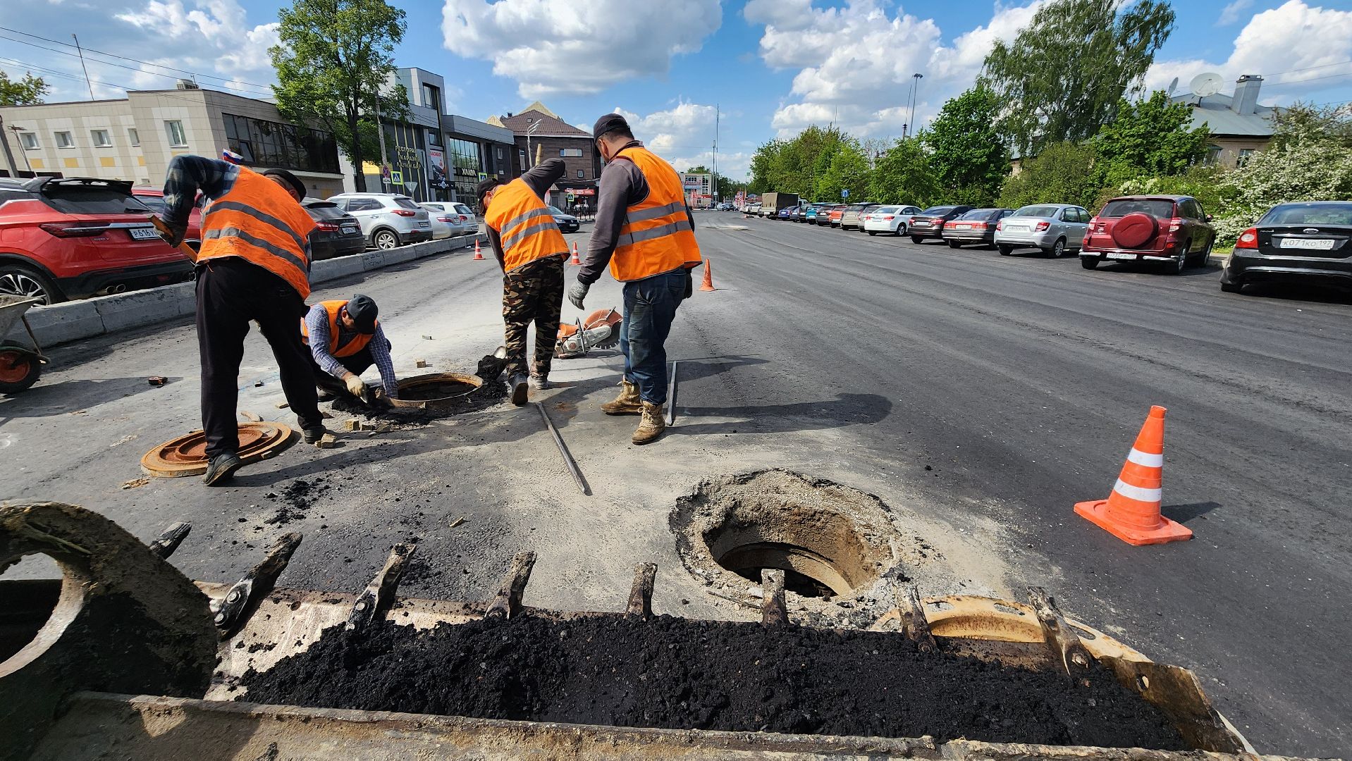 дороги, капремонт, домодедово, подмосковье, корнеева, улица,