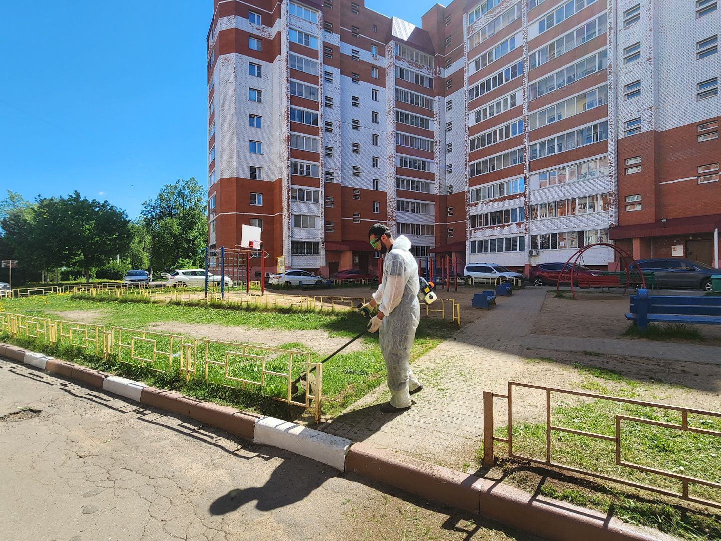 красноармейск, городской округ пушкинский, покос травы, благоустройство 2025,