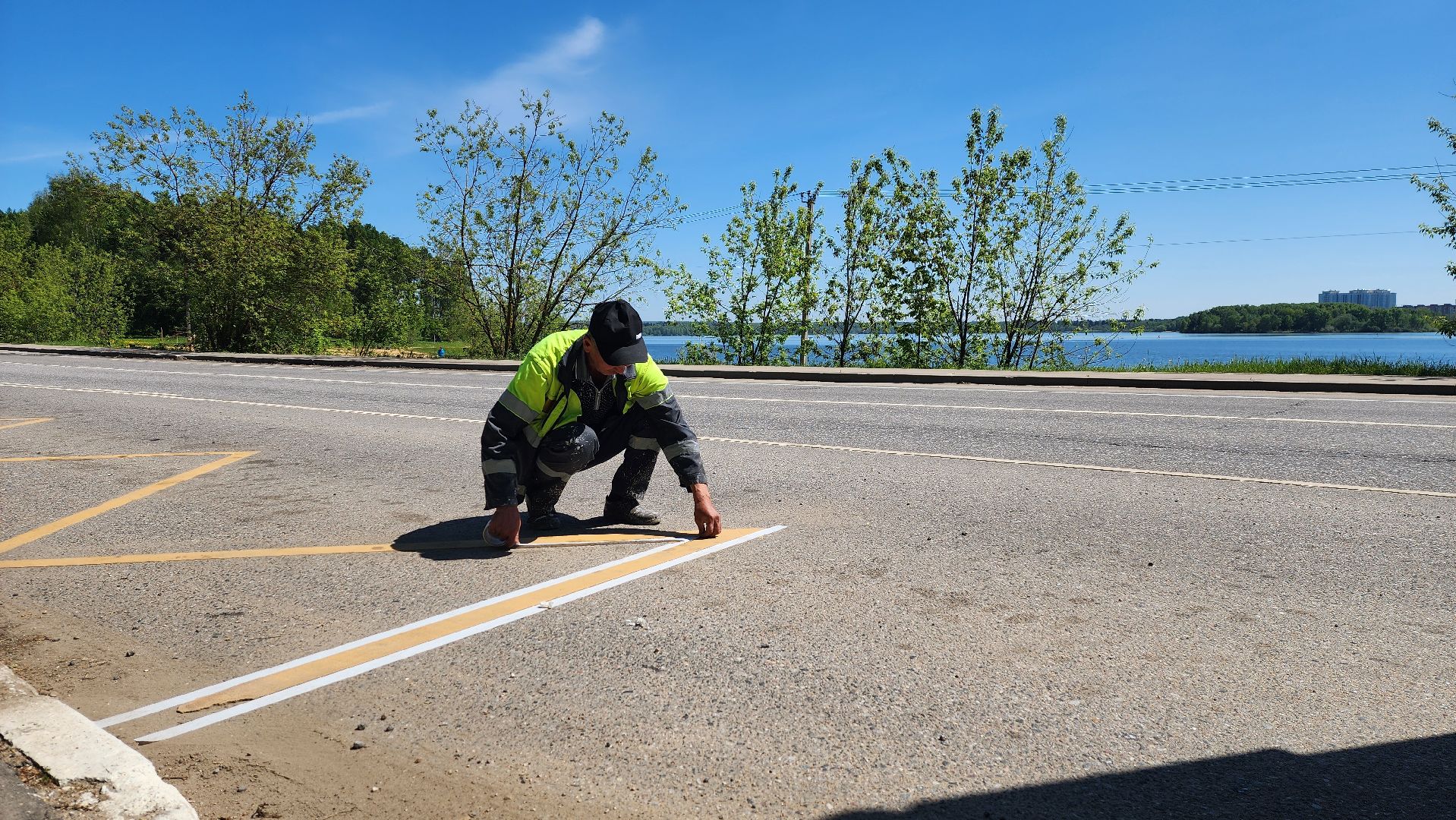 солнечногорск, дороги, разметка, тимоновское шоссе,