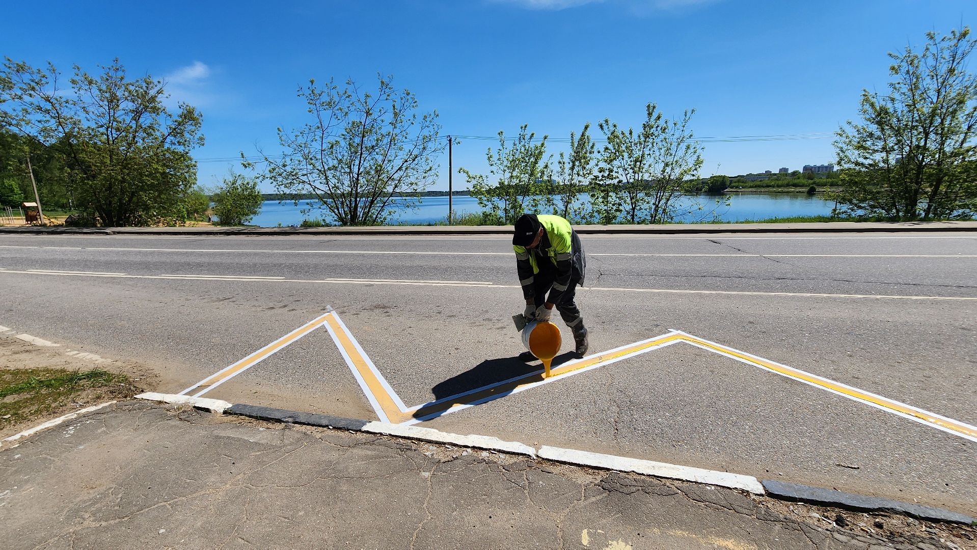 солнечногорск, дороги, разметка, тимоновское шоссе,