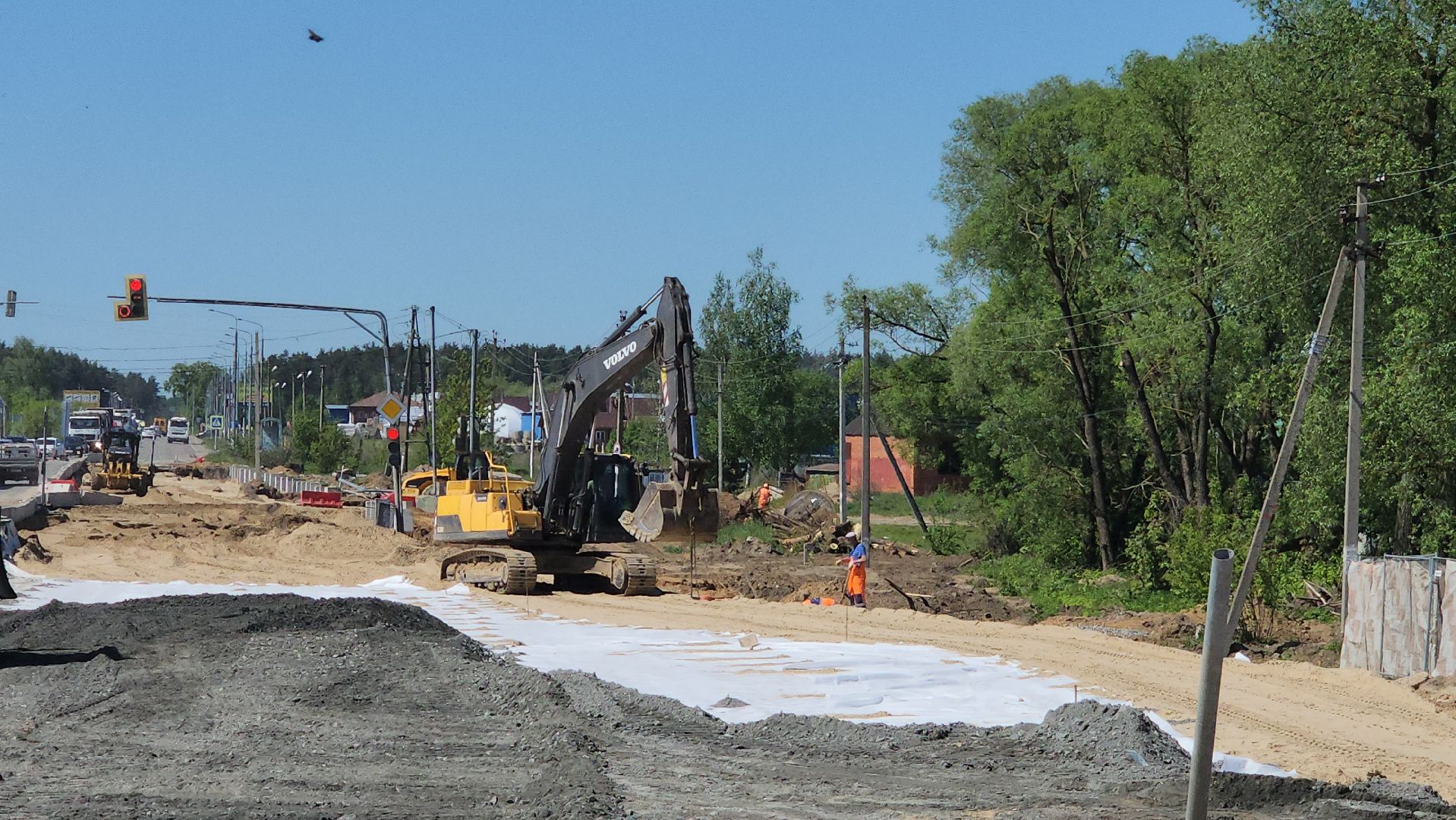 серпухов, деревня калиново, реконструкция дороги, калиново-дракино, серпухов-протвино,