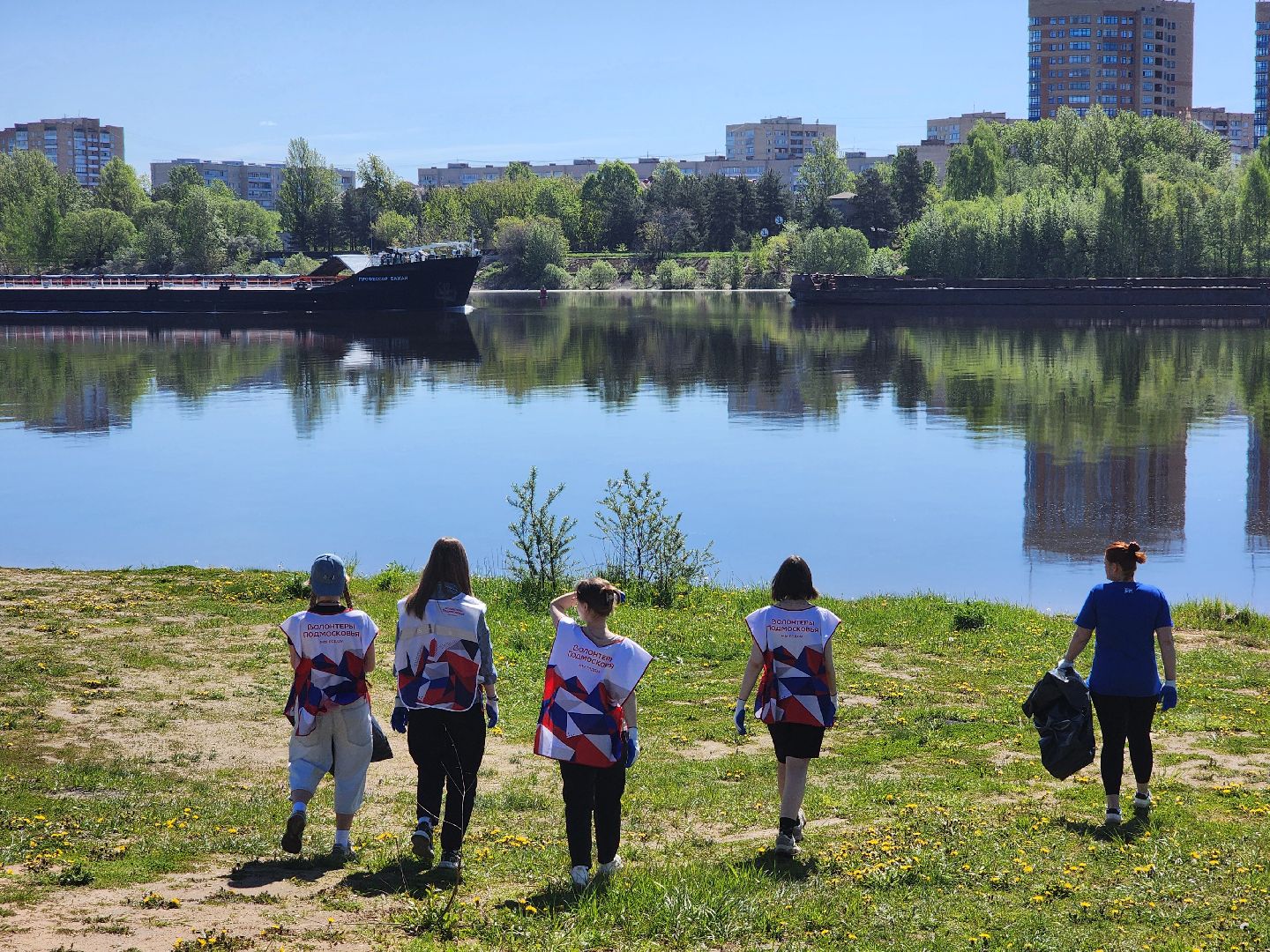 дубна, молодая гвардия, волонтеры подмосковья, субботник, день волги,