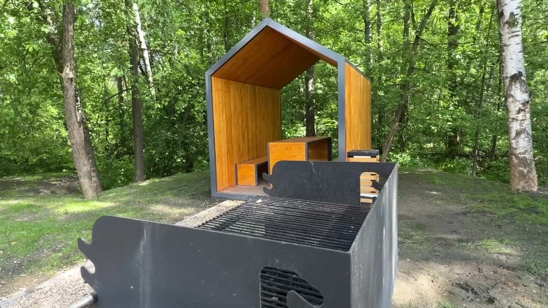 реутов, зона шашлыков, жарим мясо, беседки,