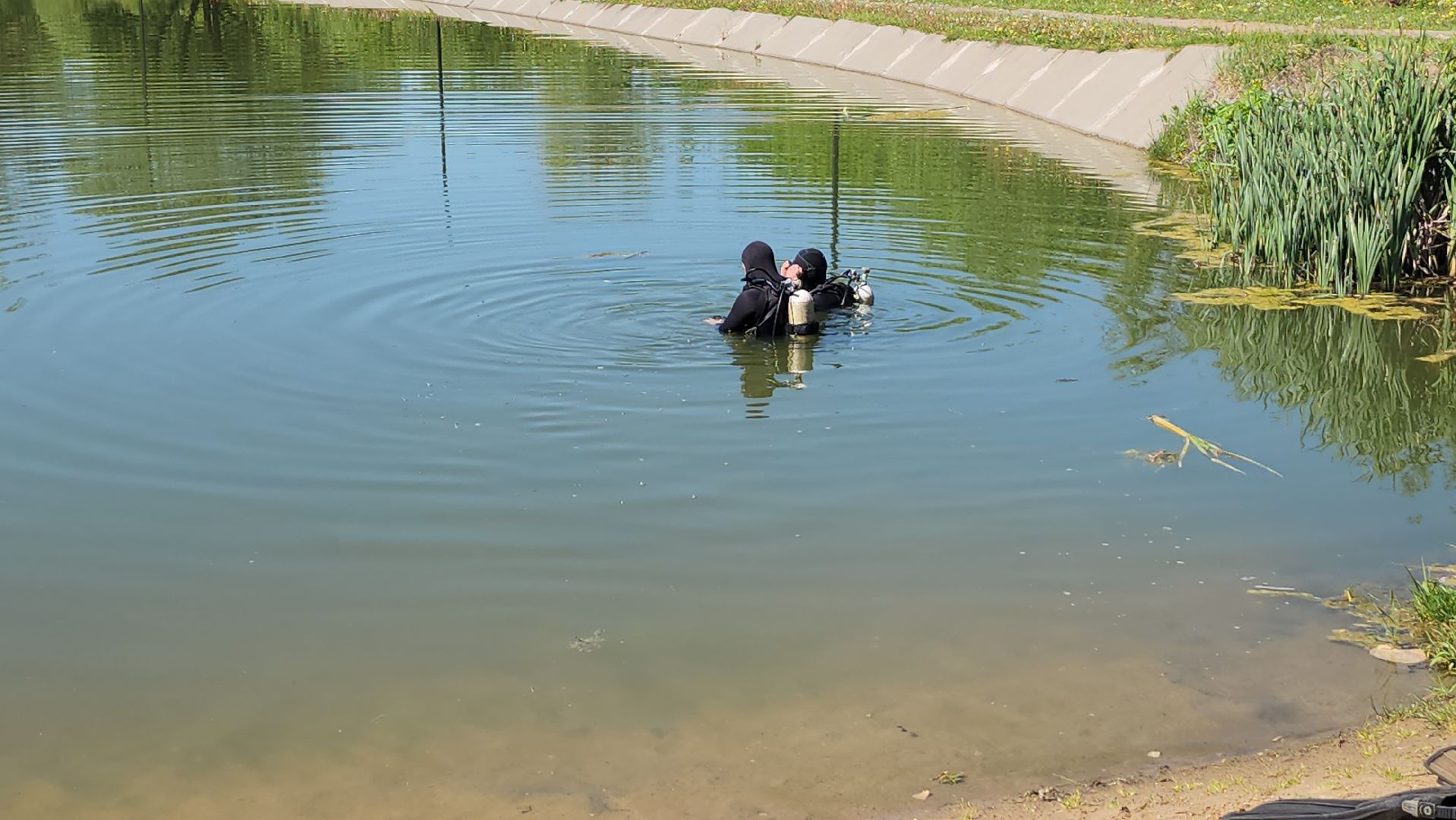 серпухов, пруд у МСЧ-8, водолазы в серпухове, спасатели юпитер, улица весенняя,