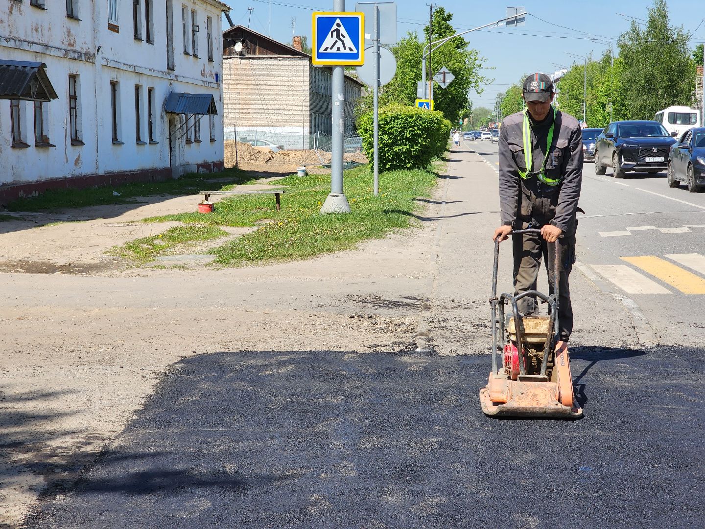 дорожные работы, ремонт дорог, ямочный ремонт, старая купавна, богородский городской округ,