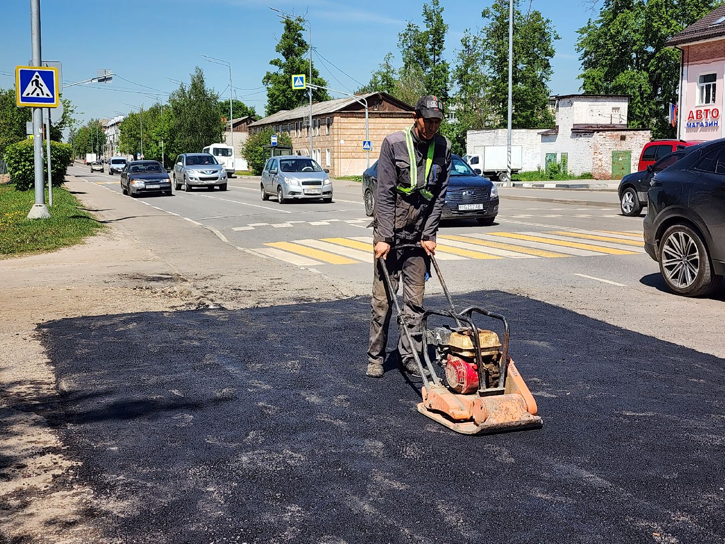 дорожные работы, ремонт дорог, ямочный ремонт, старая купавна, богородский городской округ,