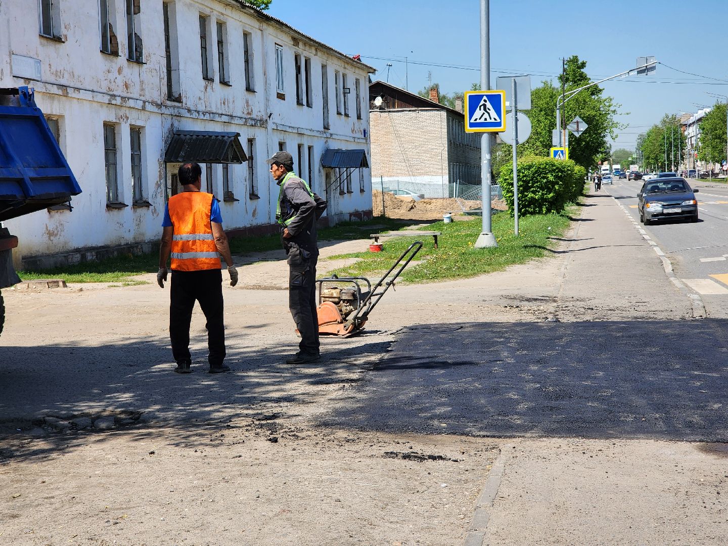 дорожные работы, ремонт дорог, ямочный ремонт, старая купавна, богородский городской округ,