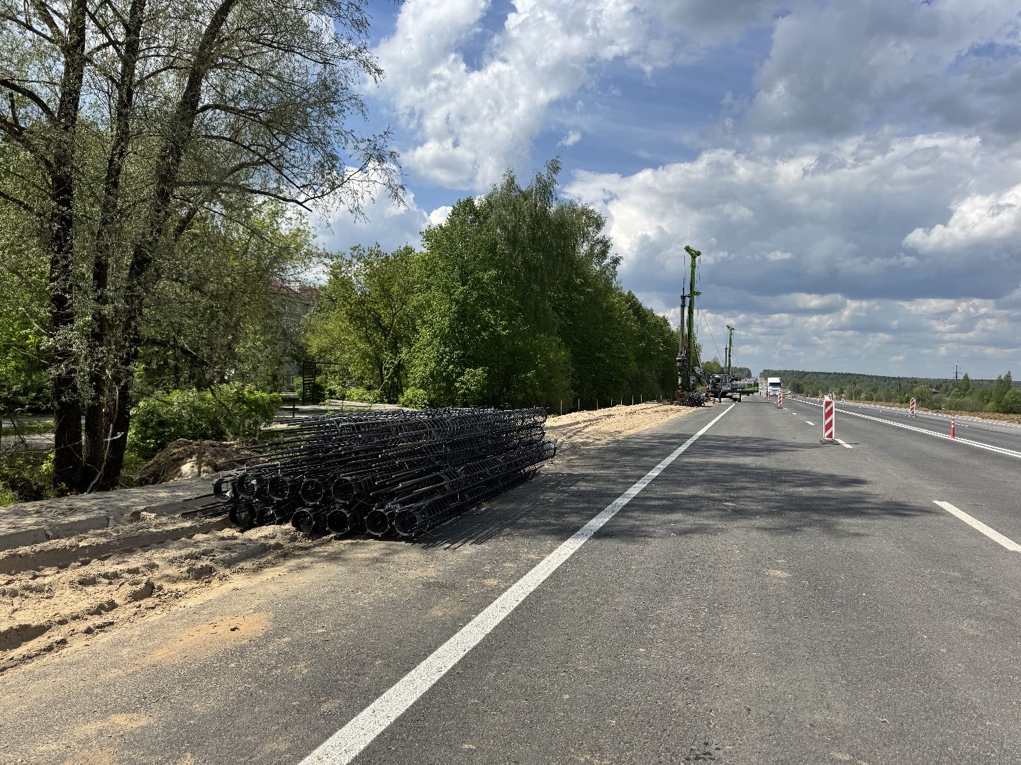 шаховская, трасса м-9 балтия, ремонт дороги,