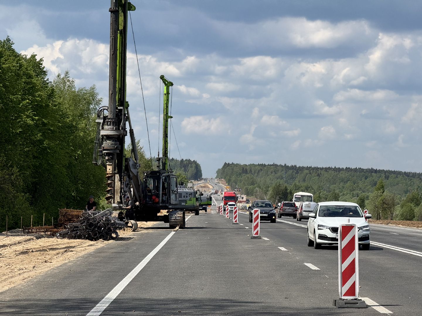 шаховская, трасса м-9 балтия, ремонт дороги,