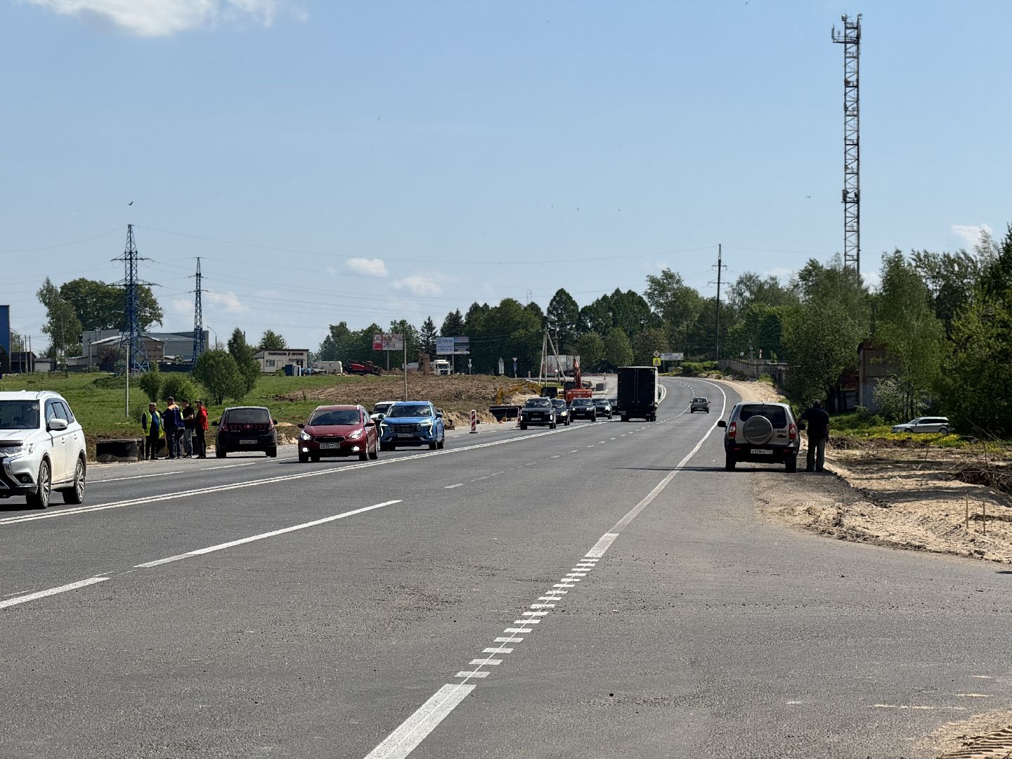 шаховская, трасса м-9 балтия, ремонт дороги,