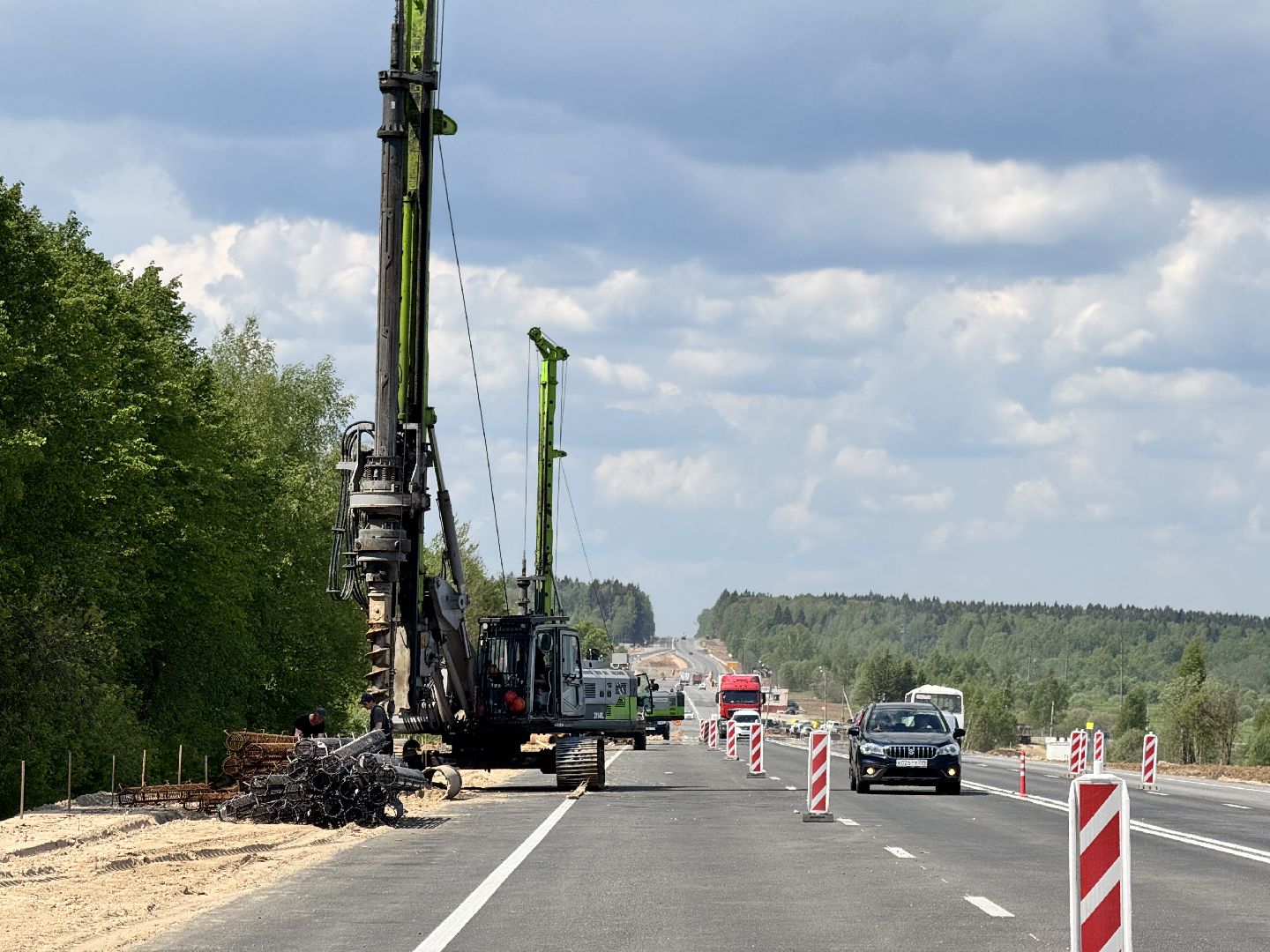 шаховская, трасса м-9 балтия, ремонт дороги,