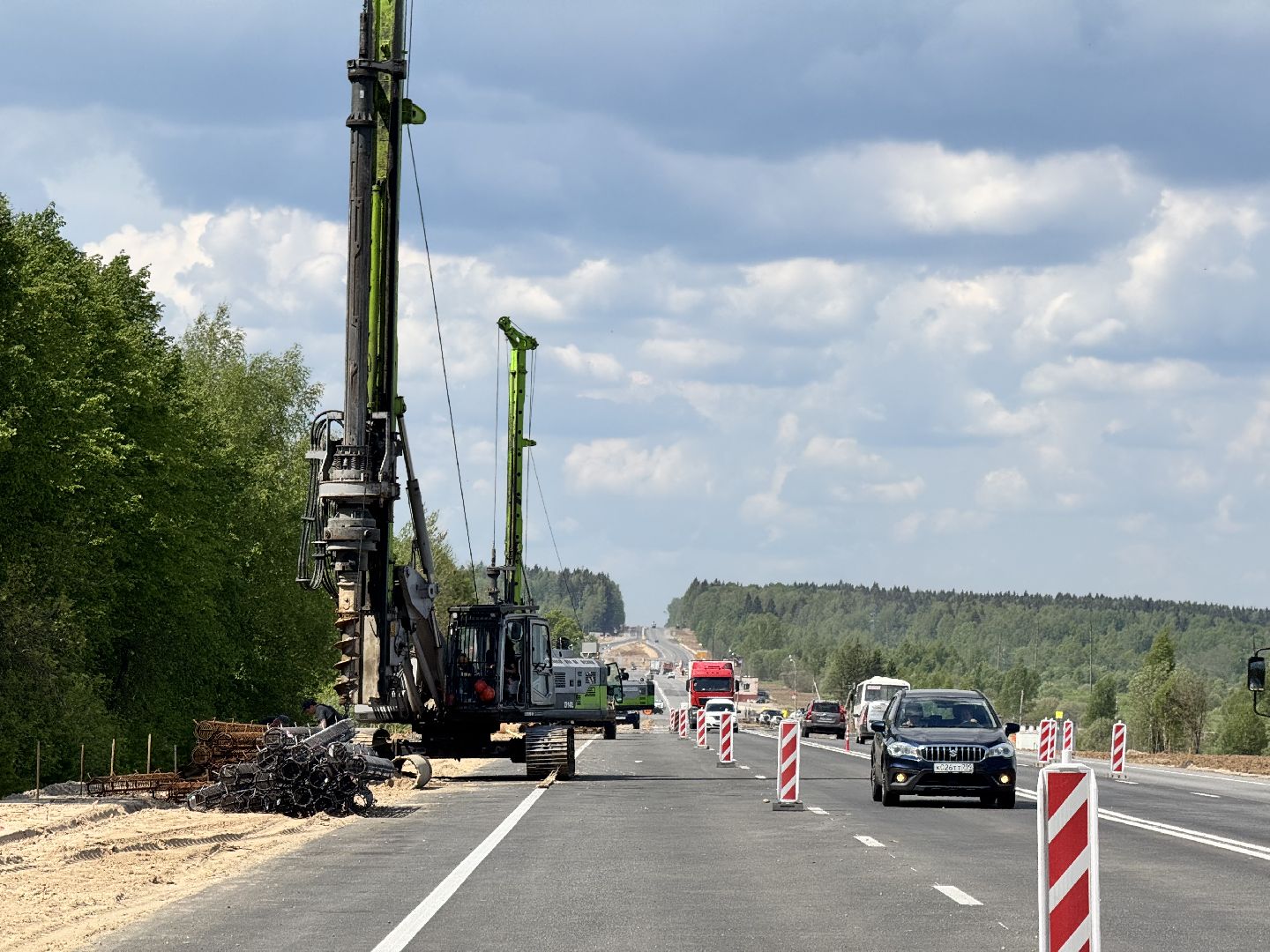 шаховская, трасса м-9 балтия, ремонт дороги,
