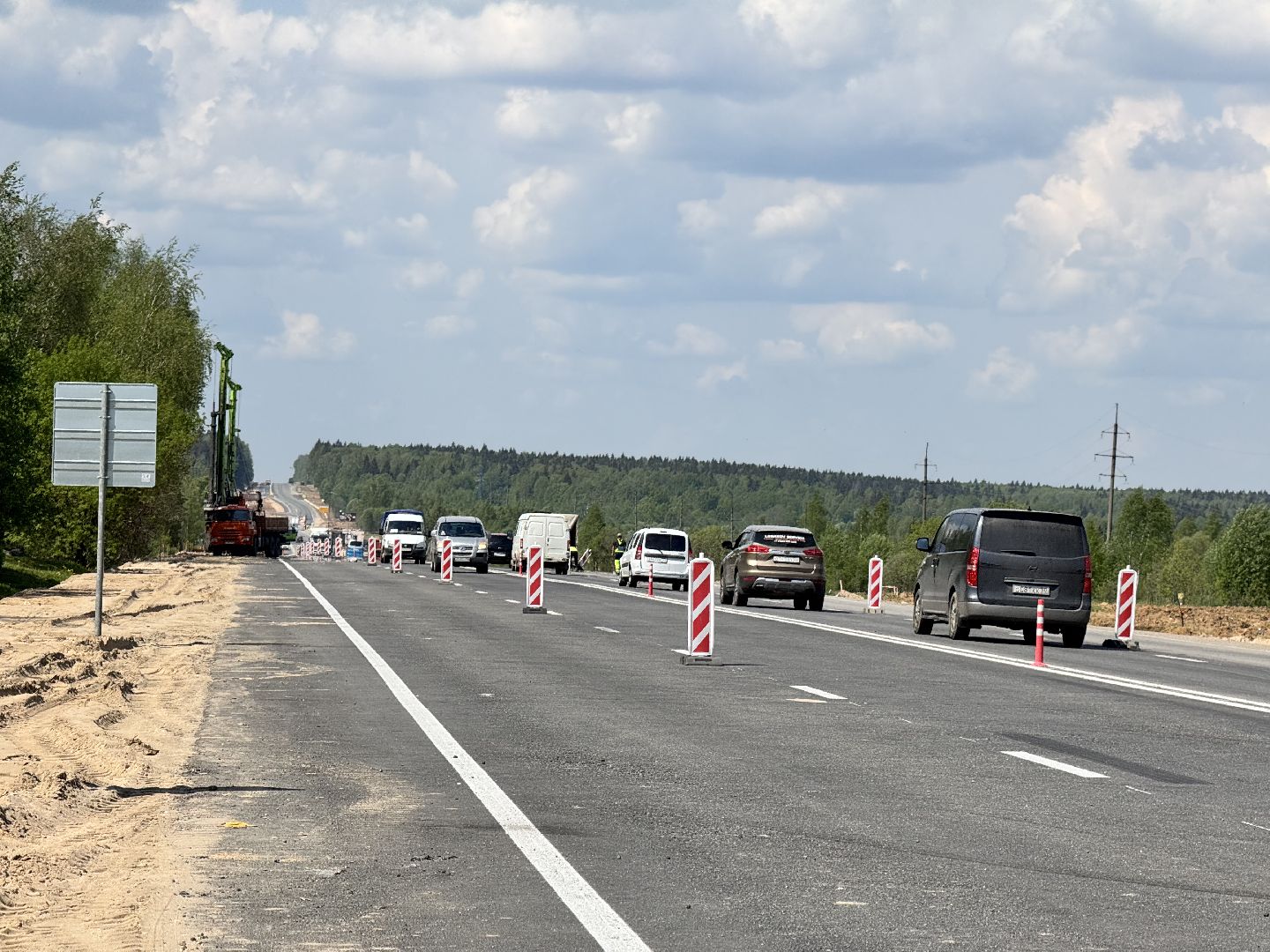 шаховская, трасса м-9 балтия, ремонт дороги,