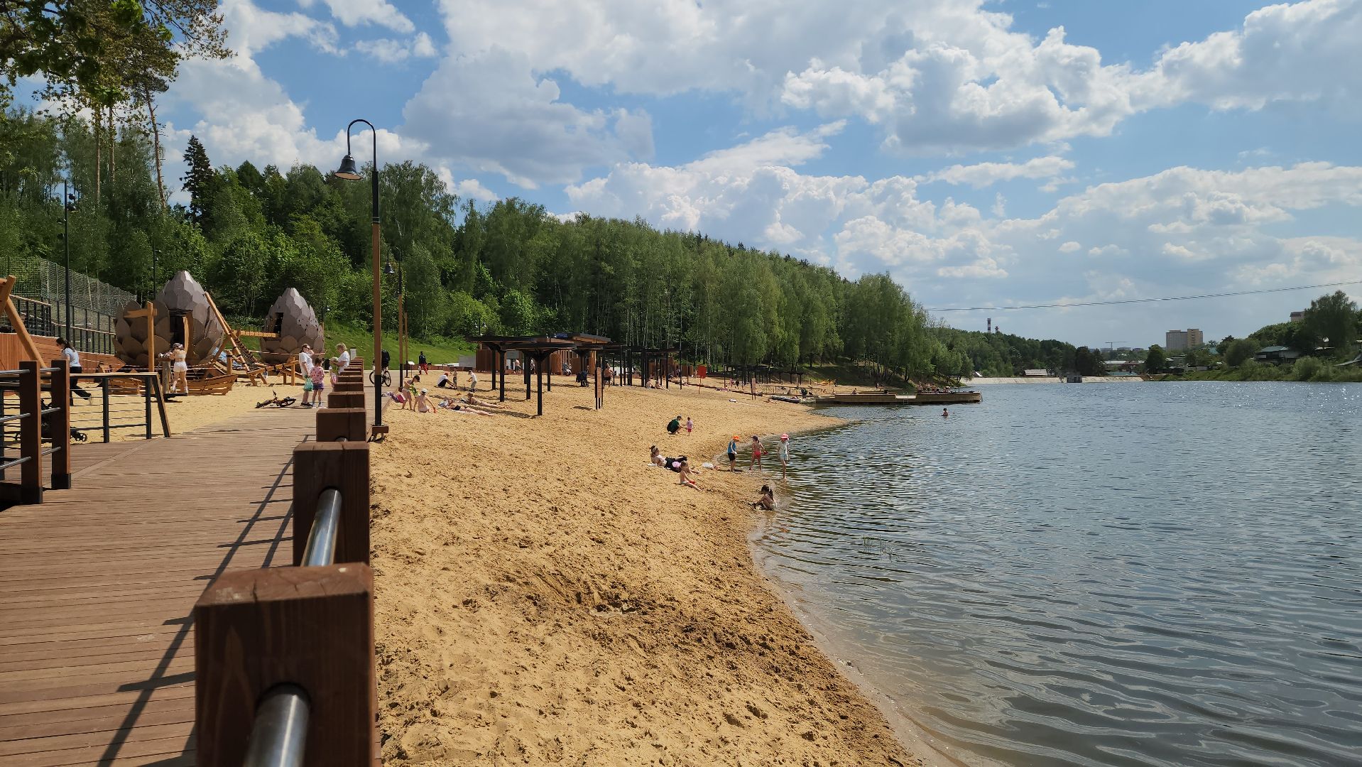 красногорск, плотина, летний сезон, лето в подмосковье,пляж,