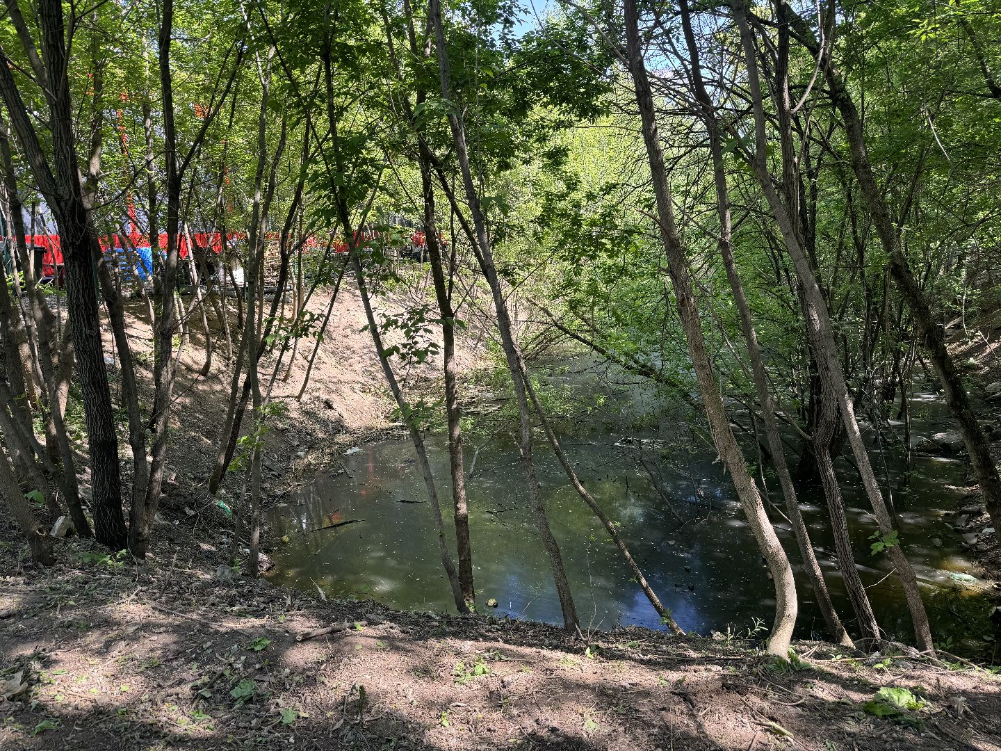 благоустройство территории, расчистка оврага , ленинский городской округ,коммунальные службы,