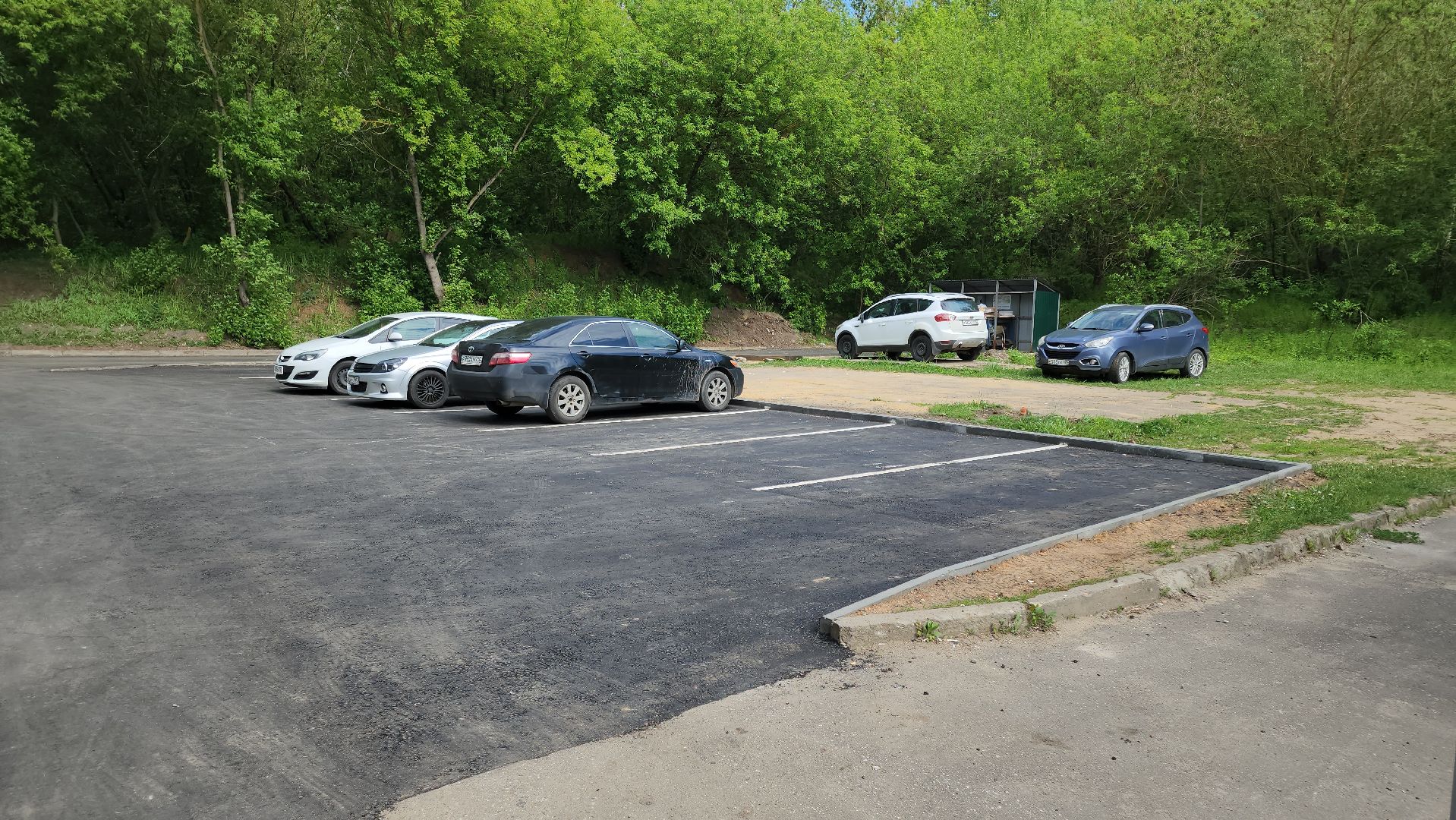 кашира, благоустройство, комплексное благоустройство дворов, асфальт, бордюры, входные группы, парковка,