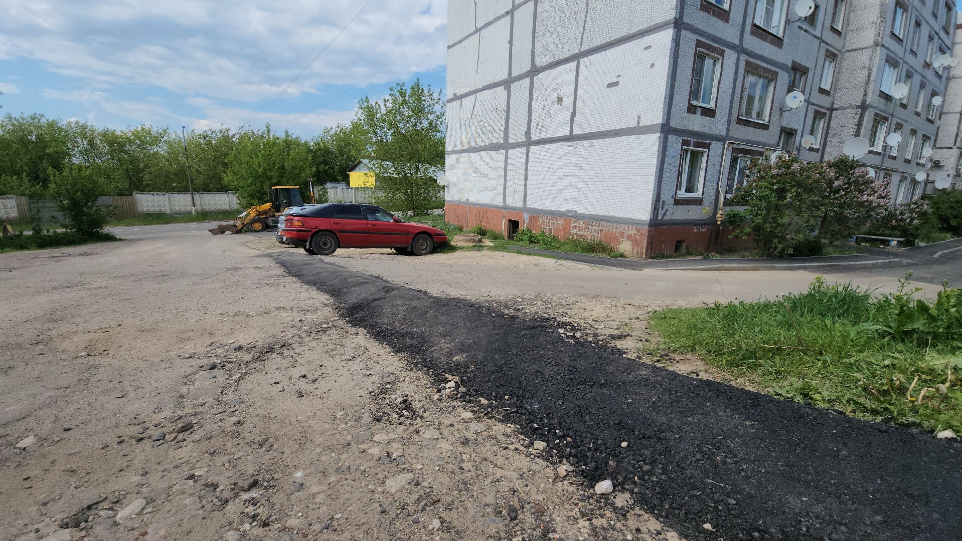 кашира, благоустройство, комплексное благоустройство дворов, асфальт, бордюры, входные группы, парковка,